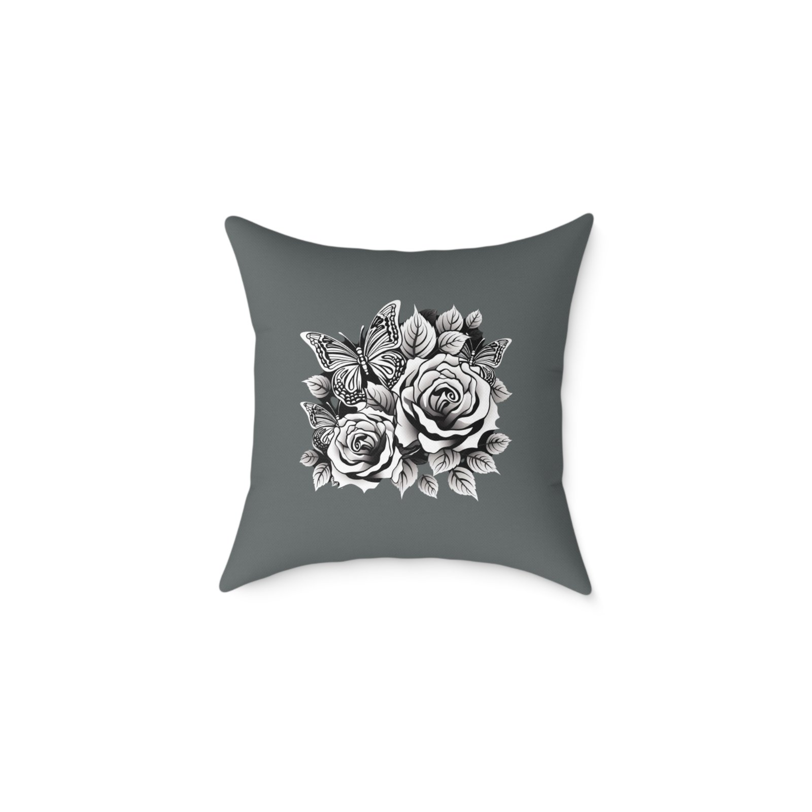 Butterfly Square Poly Canvas Pillow - Image 5