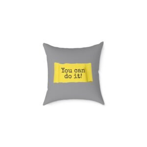 Positivity Self Help Square Poly Canvas Pillow