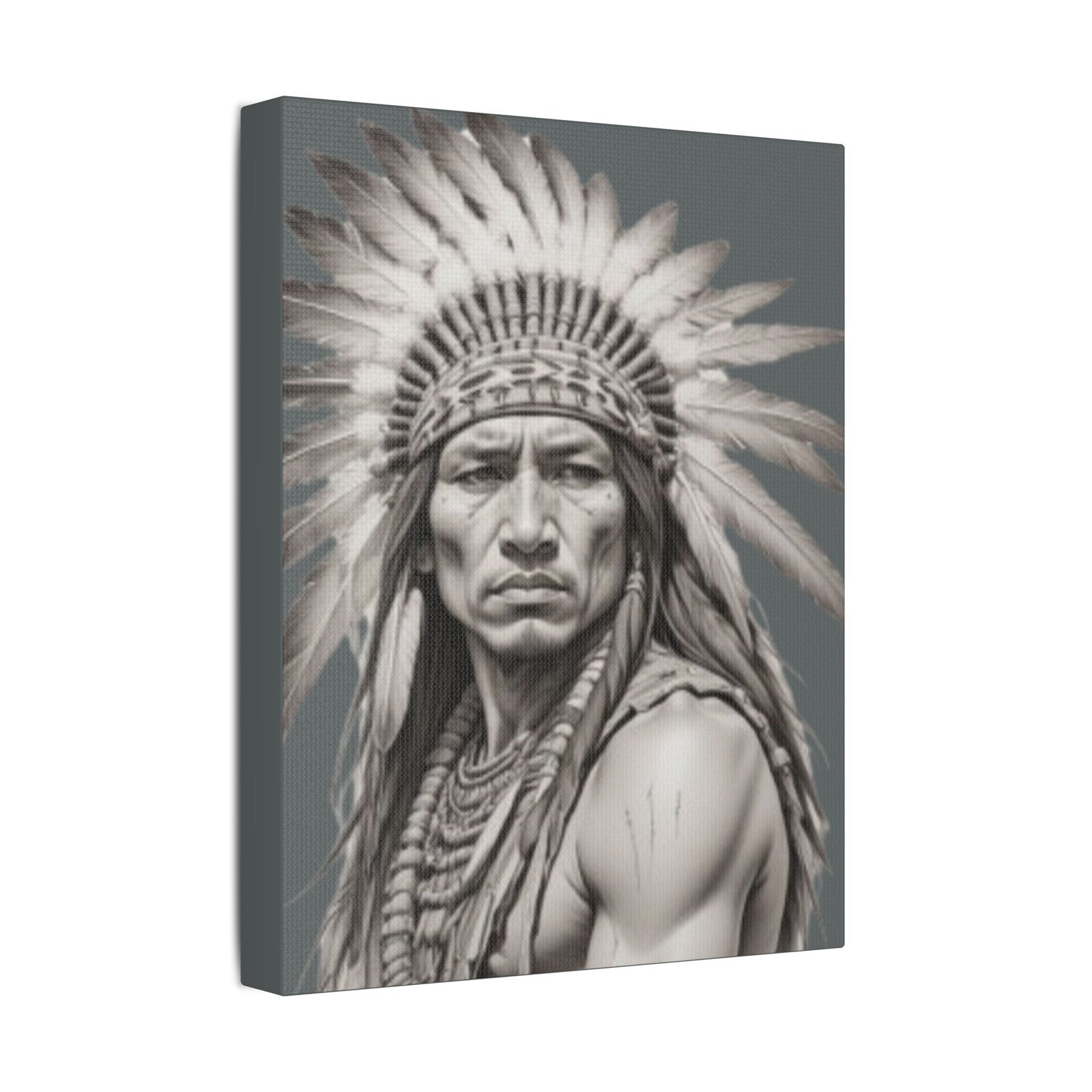 Apache Satin Canvas, Stretched - Image 2