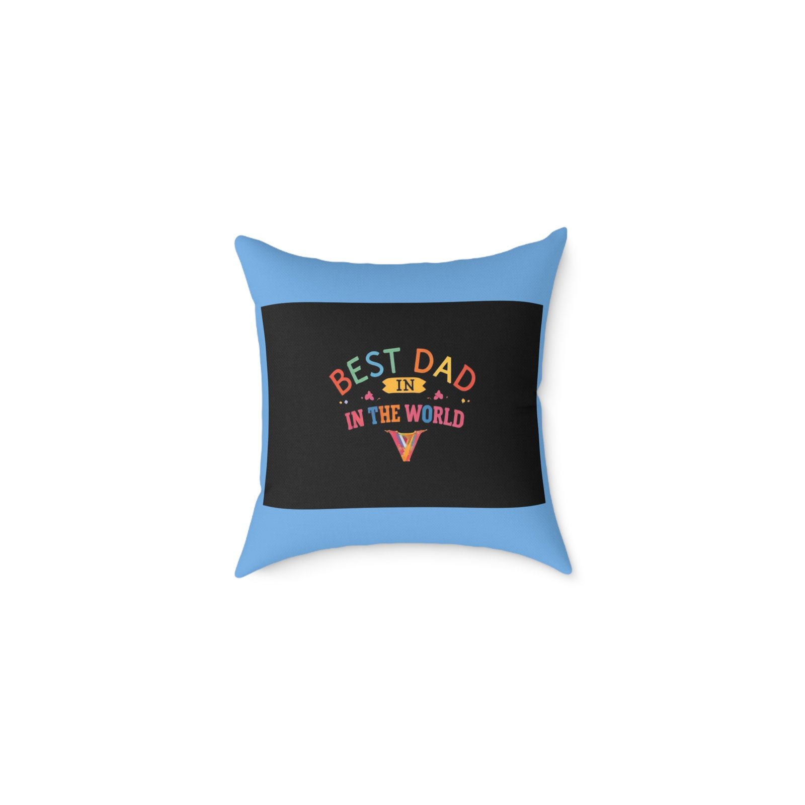 Best Dad Square Poly Canvas Pillow