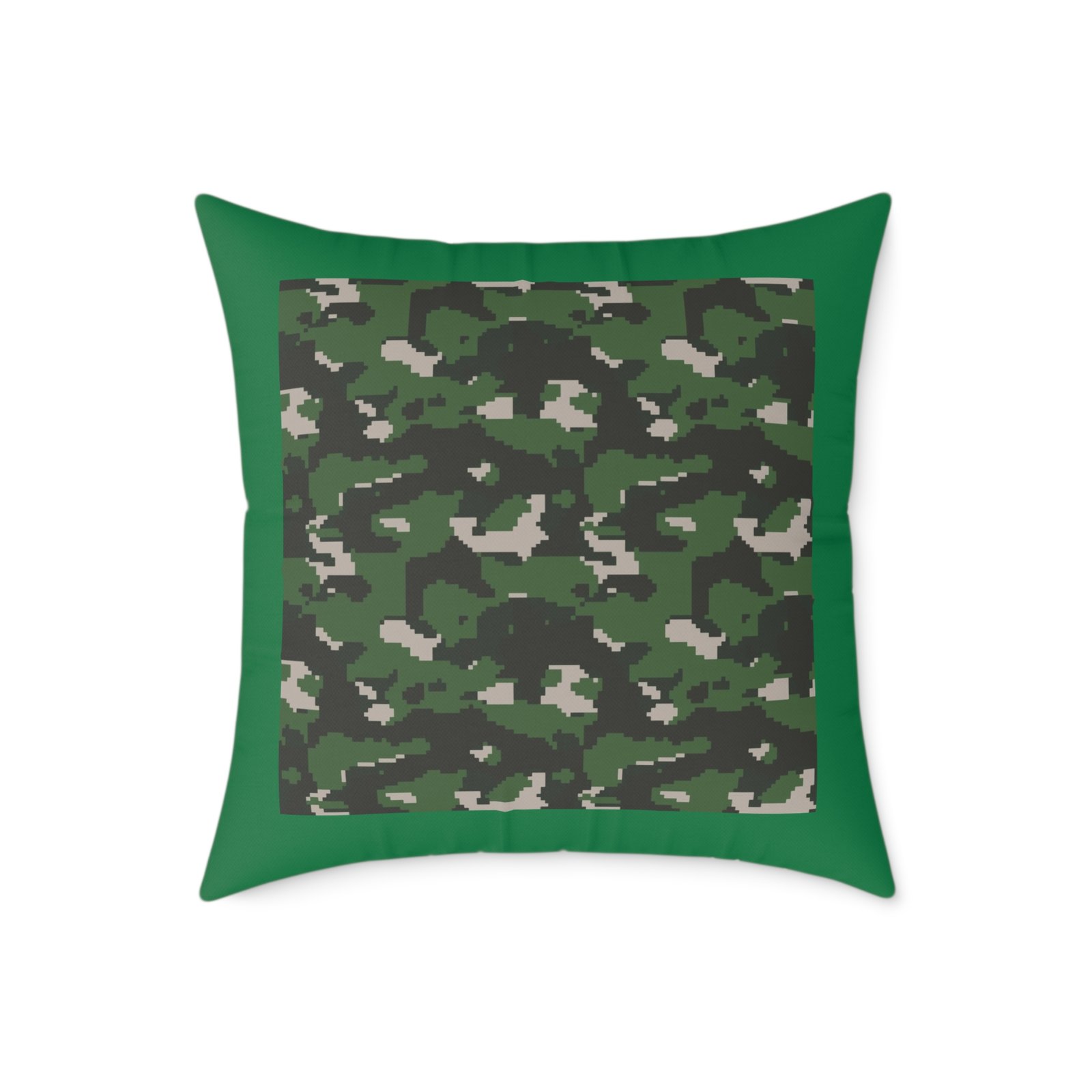 Army Square Poly Canvas Pillow - Image 13