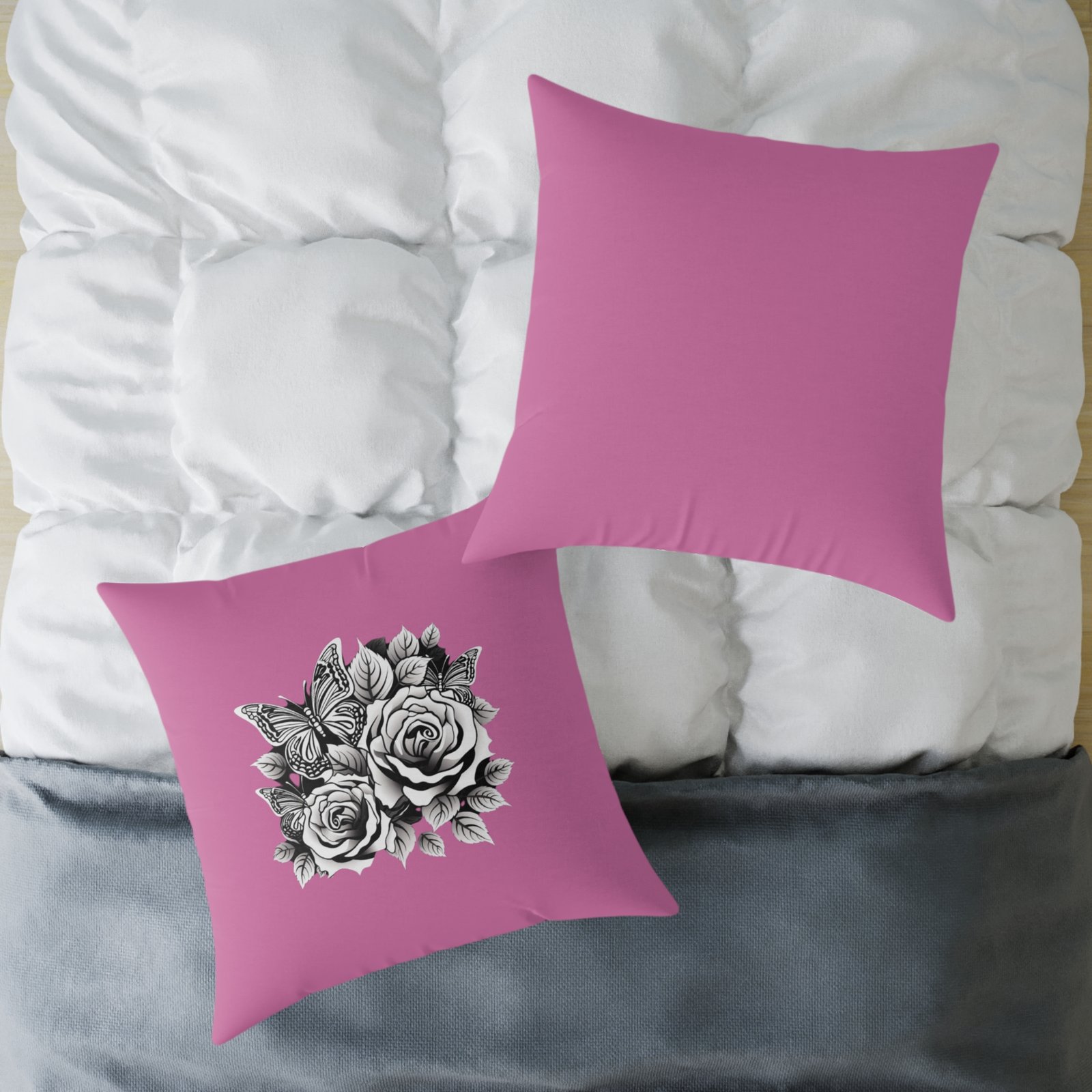 Butterfly Square Poly Canvas Pillow - Image 20