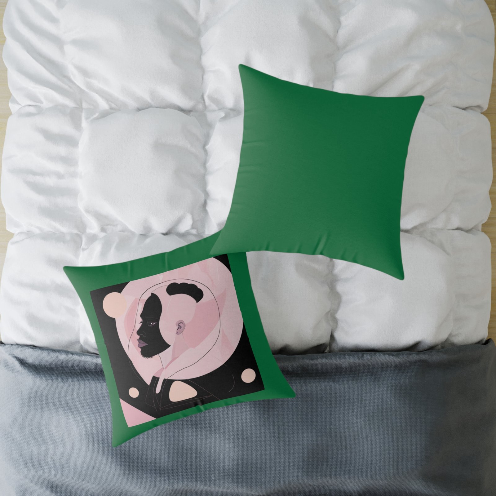 Abstract Square Poly Canvas Pillow - Image 16