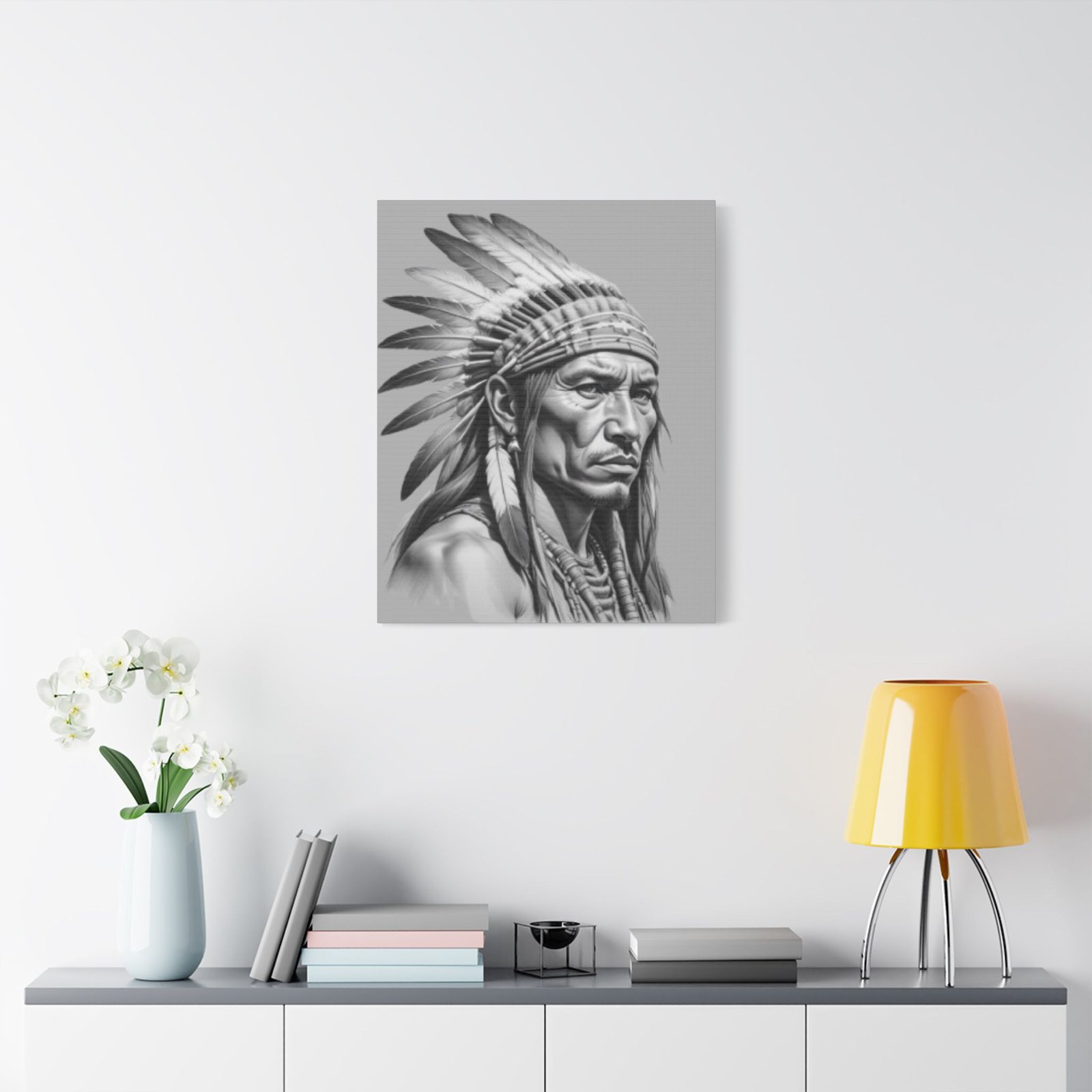 Apache Satin Canvas, Stretched - Image 15