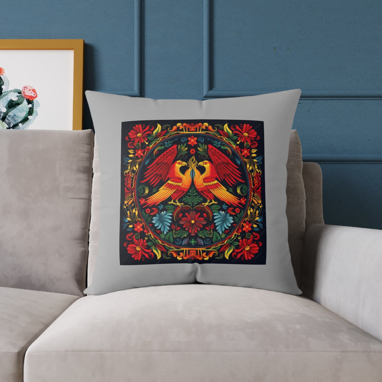 Mexico Square Poly Canvas Pillow - Image 15