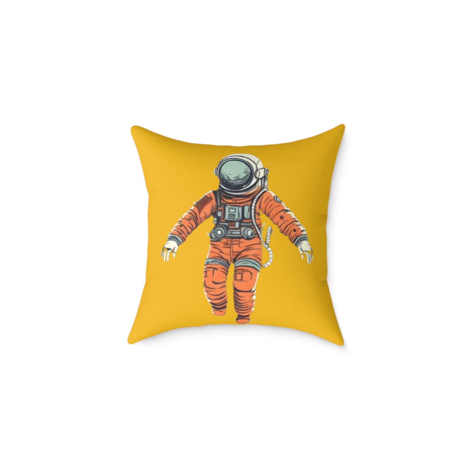 Astronaut Square Poly Canvas Pillow - Image 5