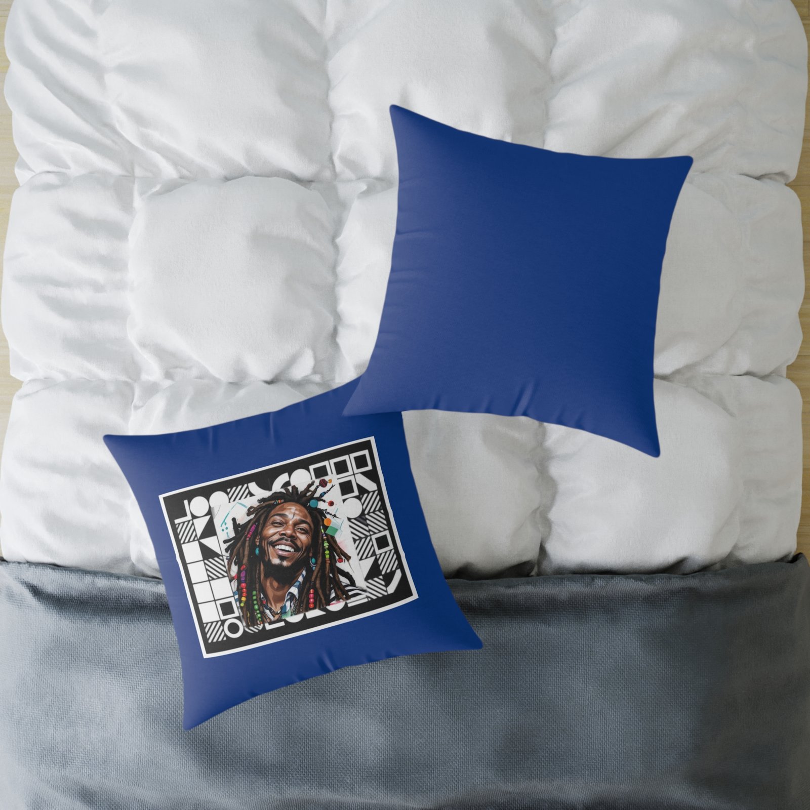 Rastafarian Square Poly Canvas Pillow - Image 16