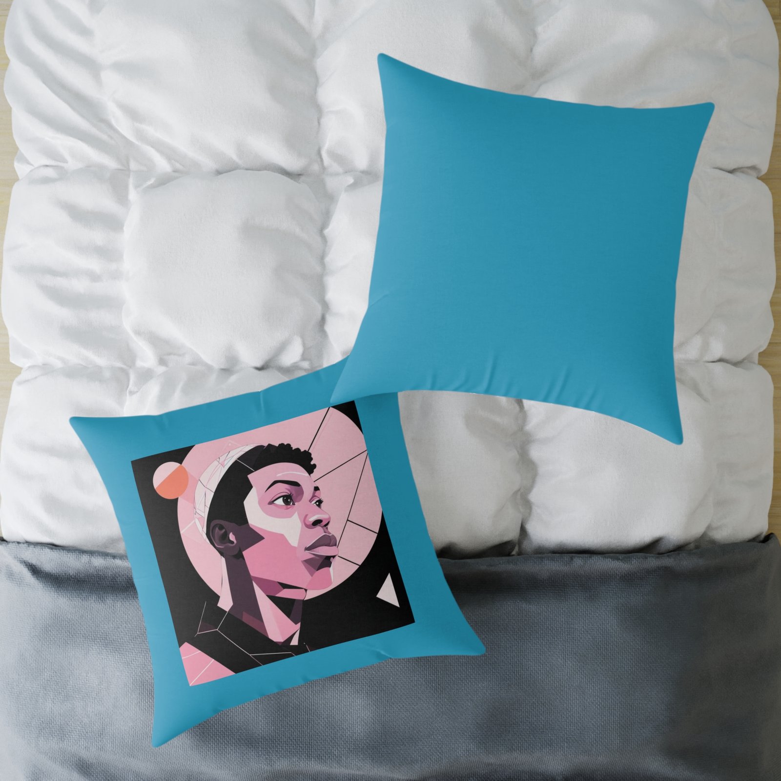 Abstract Square Poly Canvas Pillow - Image 20