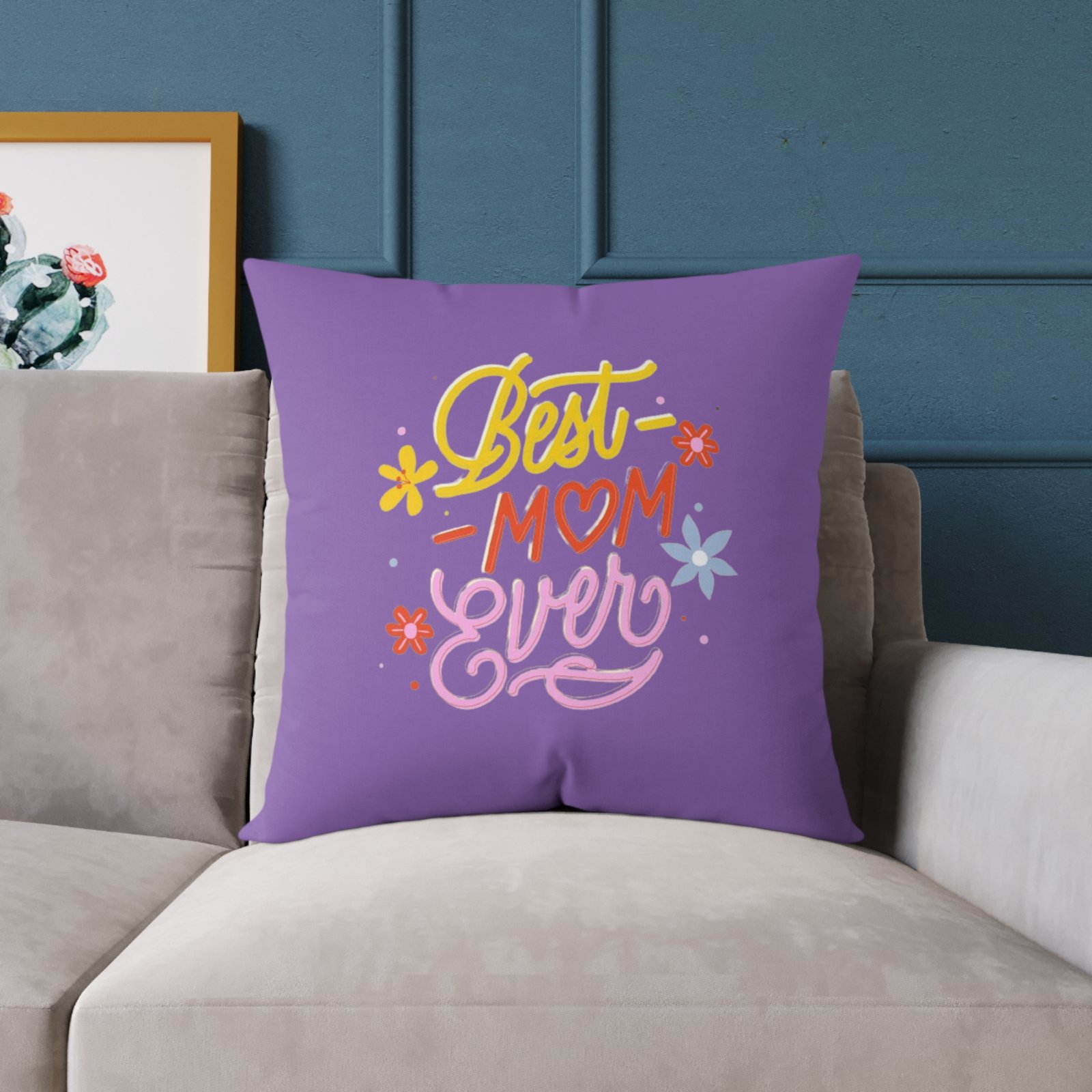 Best Mum Square Poly Canvas Pillow - Image 15