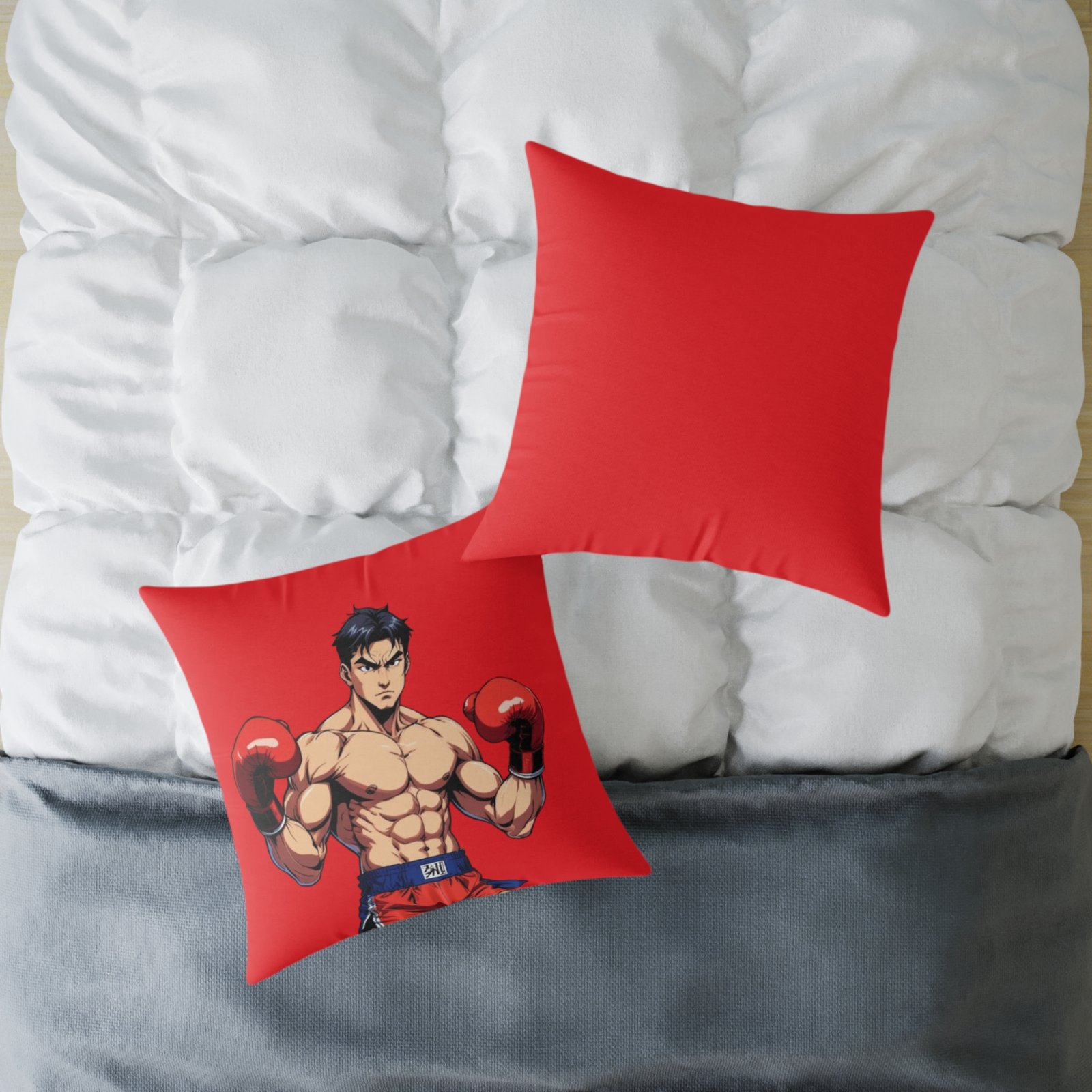 Boxing Square Poly Canvas Pillow - Image 16