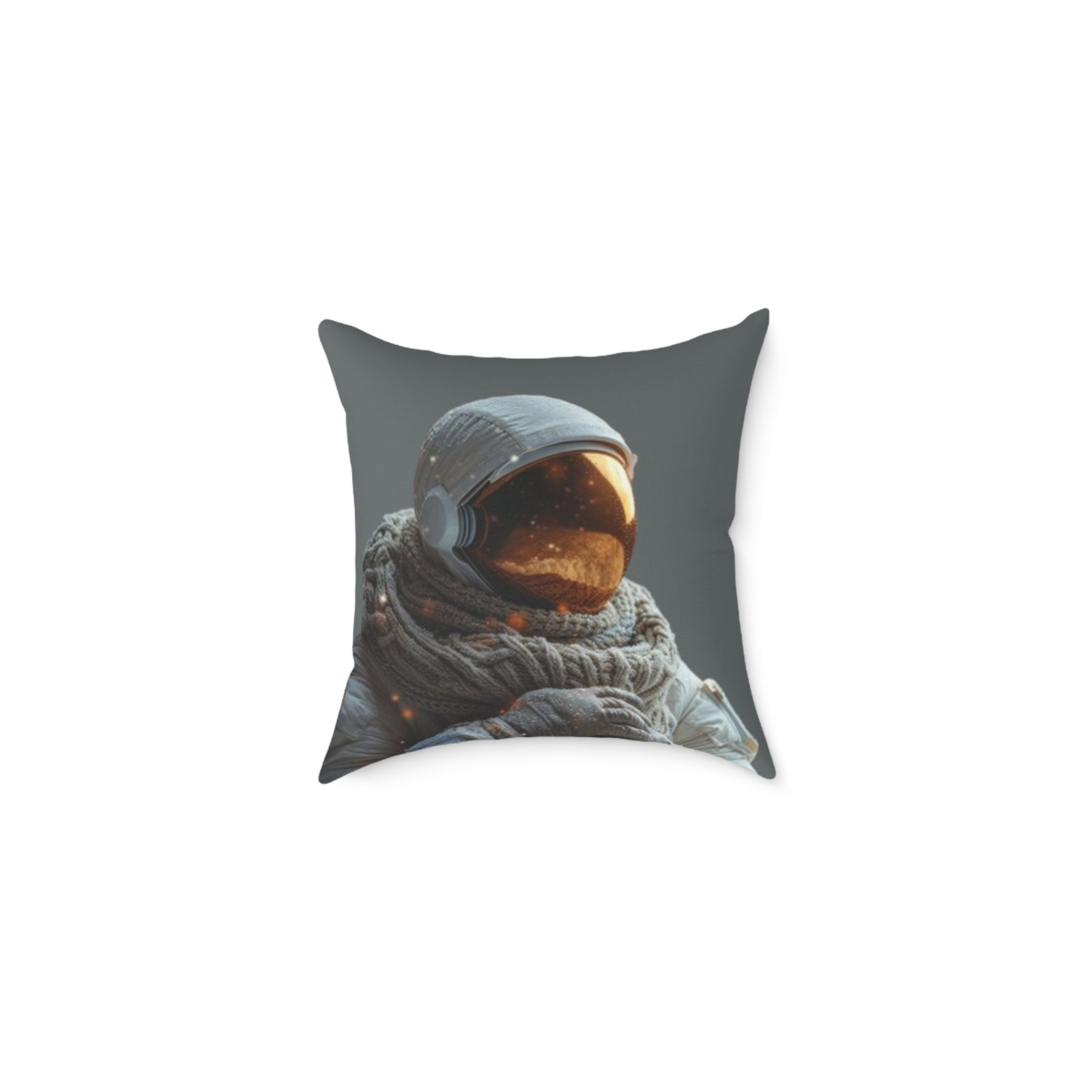 Astronaut Square Poly Canvas Pillow