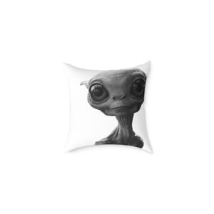 Alien Square Poly Canvas Pillow