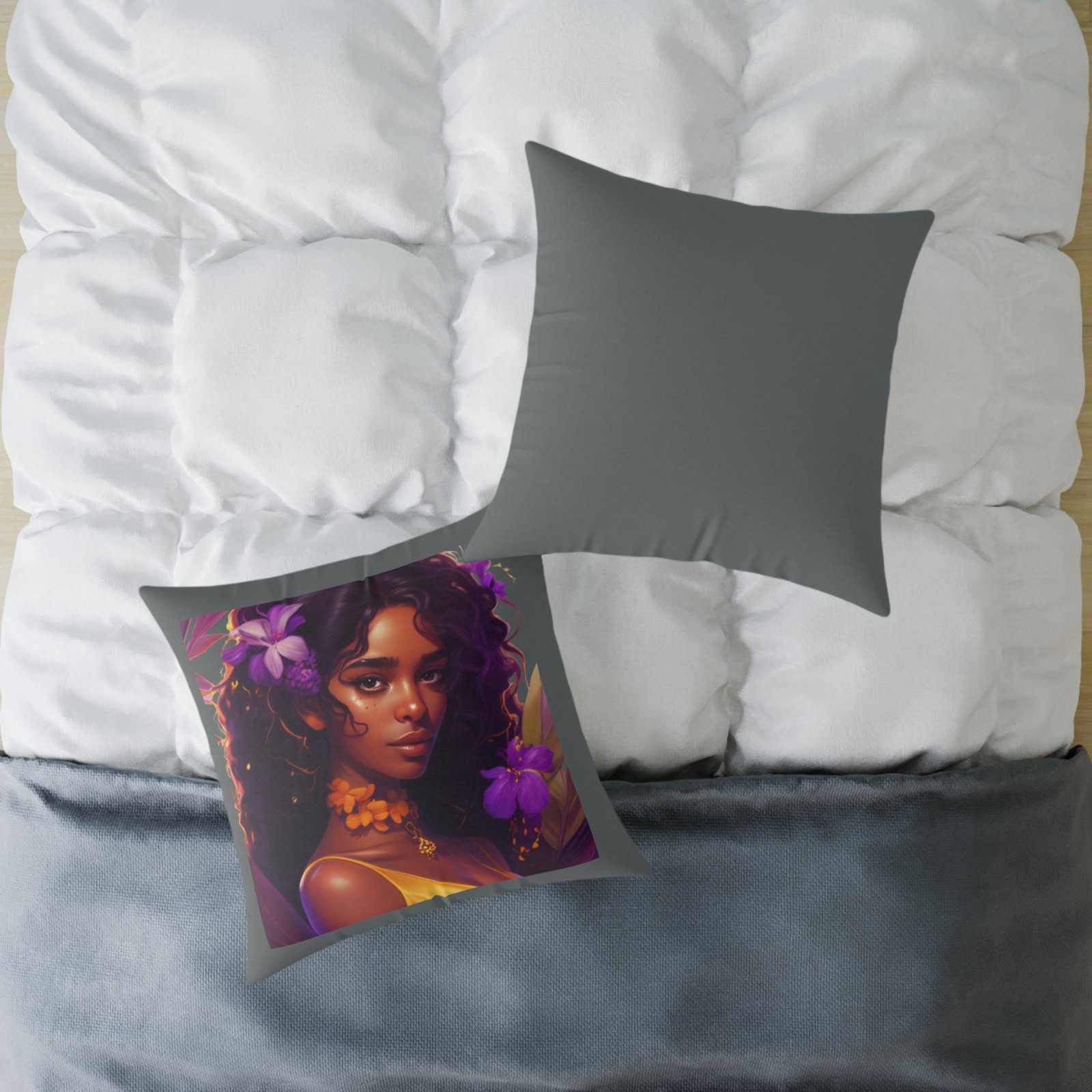 Charming Square Poly Canvas Pillow - Image 16