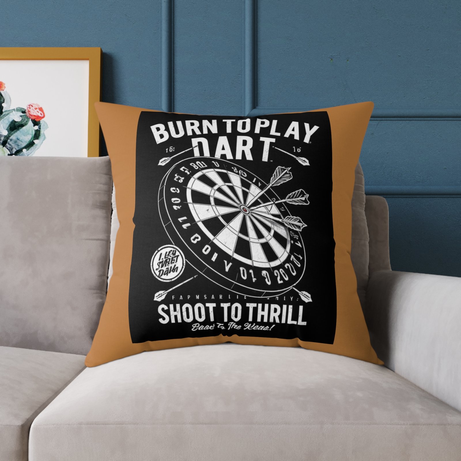 Darts Design Square Poly Canvas Pillow - Image 19