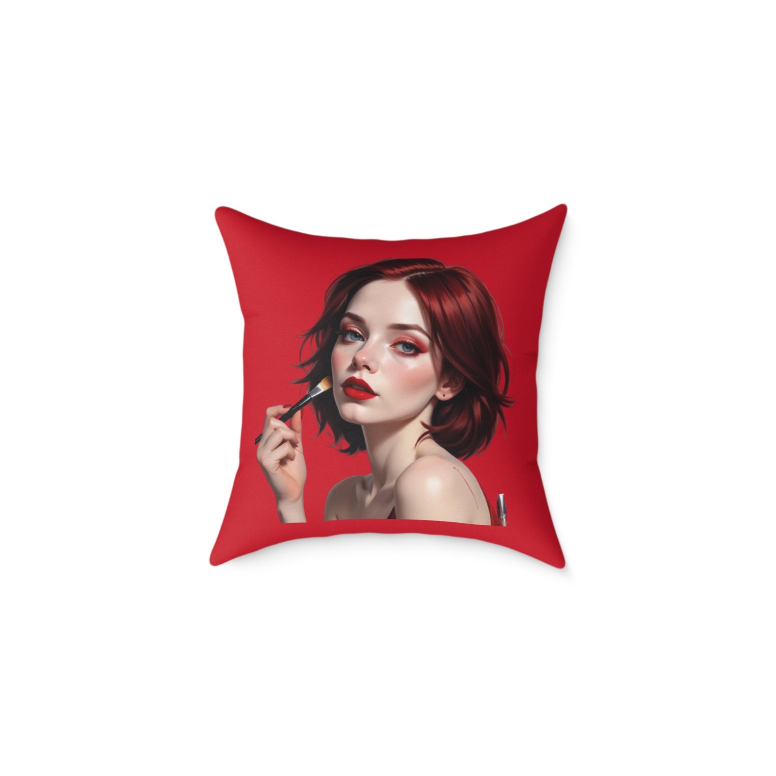 Oh Really Square Poly Canvas Pillow - Image 5