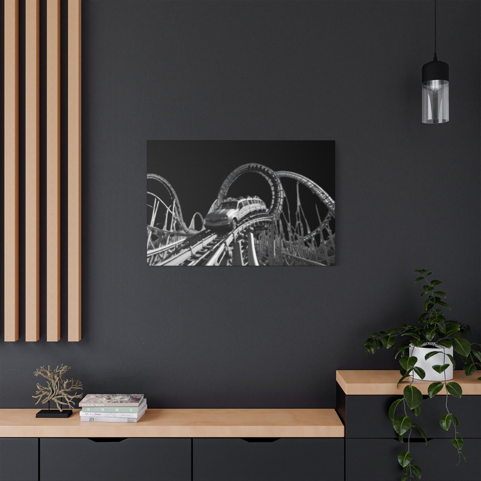 Fairground Fun Satin Canvas, Stretched - Image 16