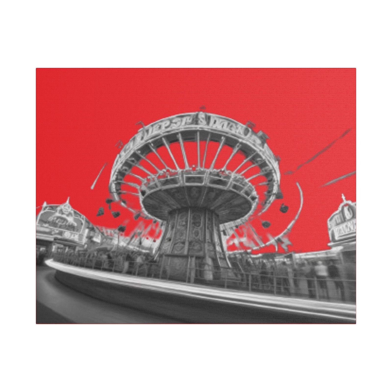 Fairground Fun Satin Canvas, Stretched - Image 9