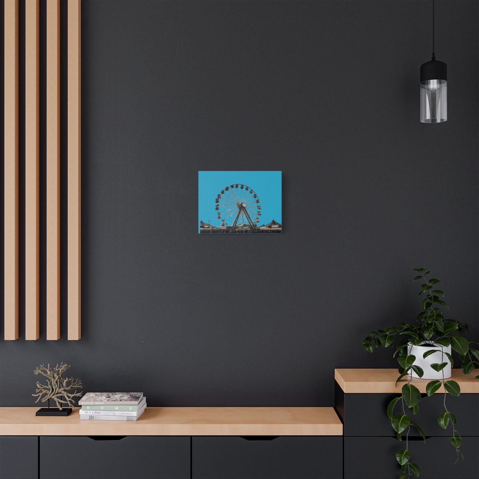 Fairground Fun Satin Canvas, Stretched - Image 4