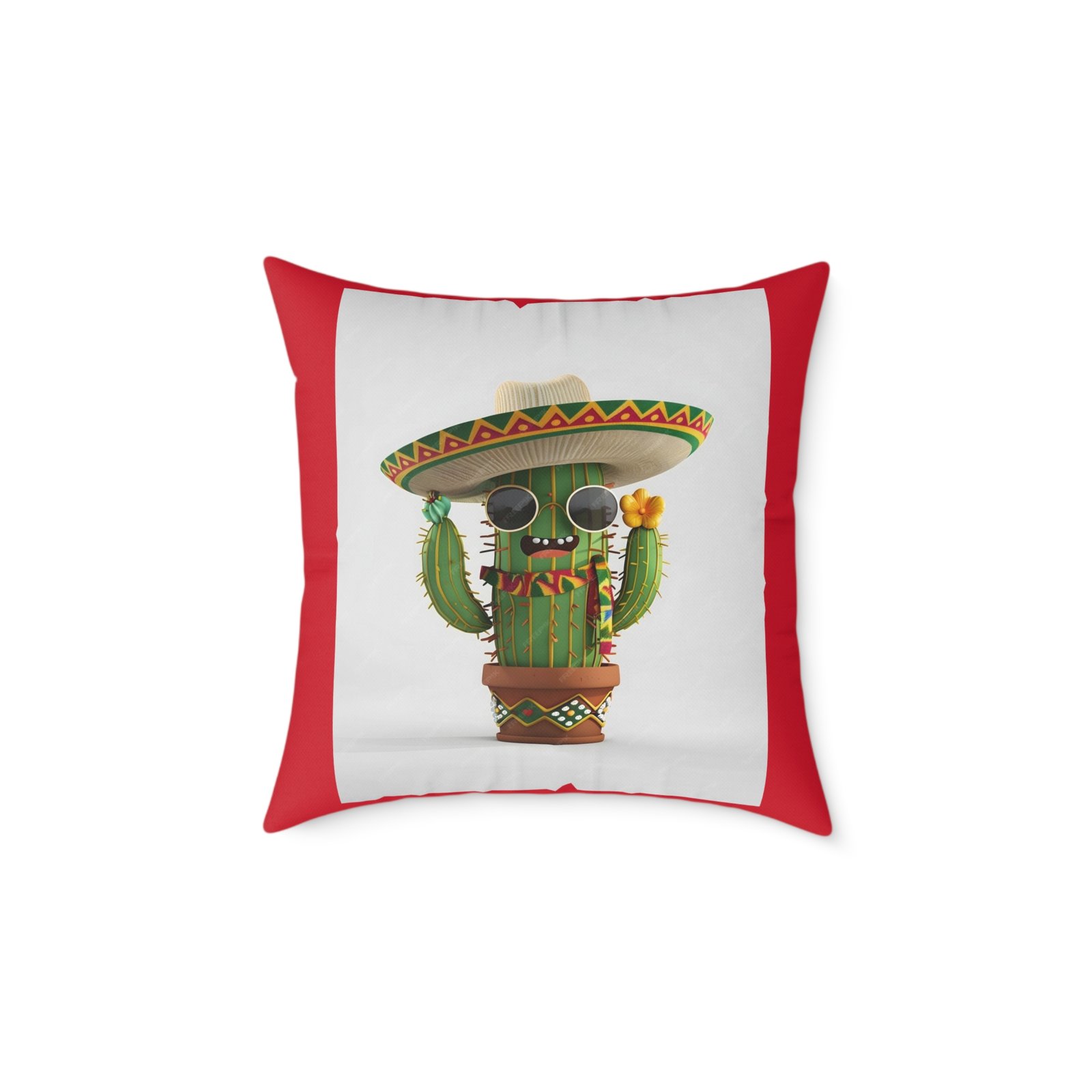 Mexico Square Poly Canvas Pillow - Image 9