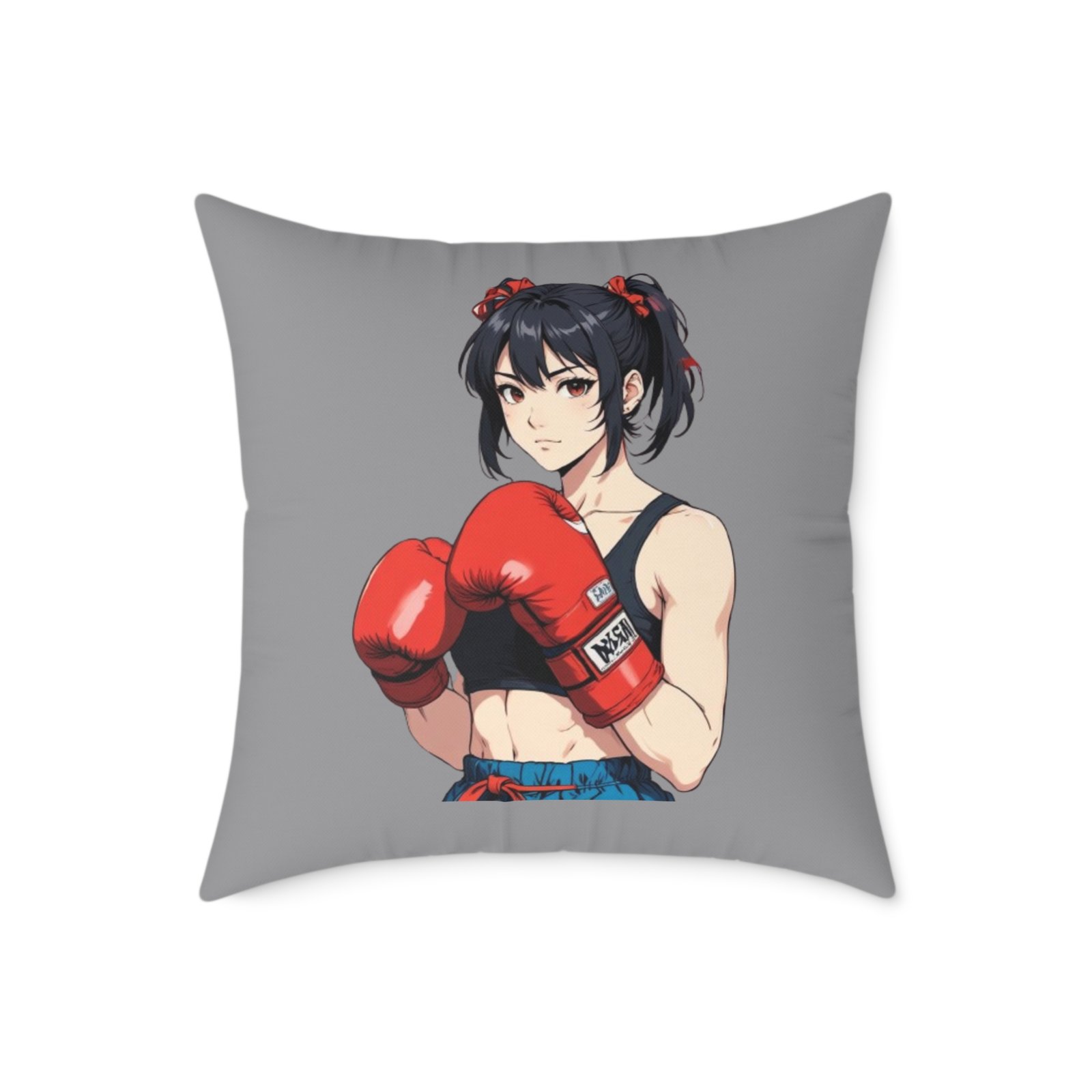 Boxing Square Poly Canvas Pillow - Image 13