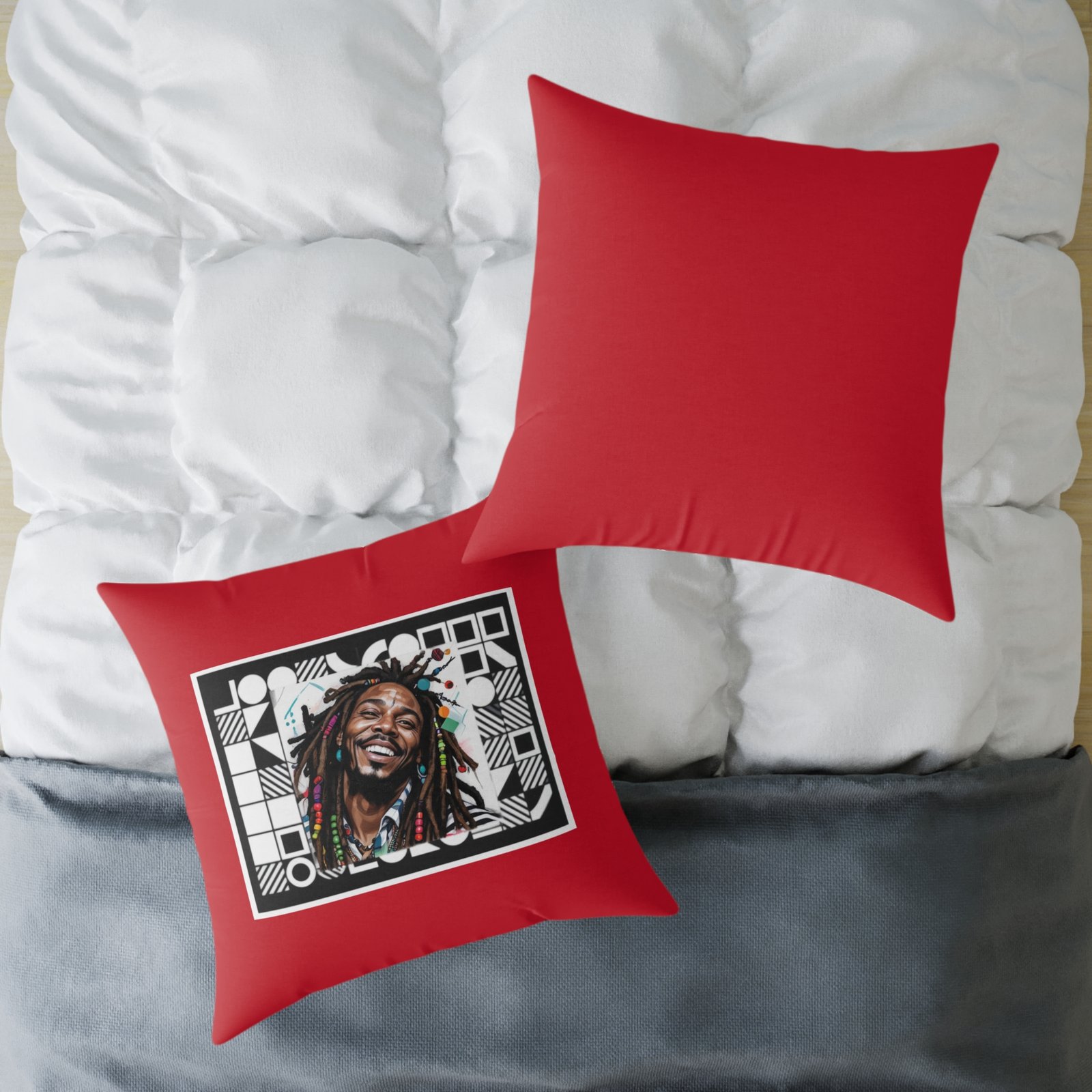 Rastafarian Square Poly Canvas Pillow - Image 20