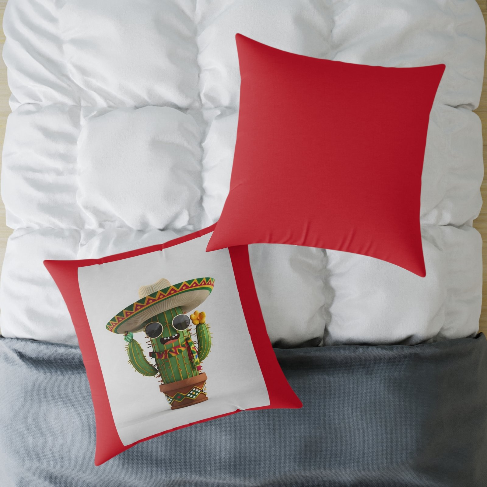 Mexico Square Poly Canvas Pillow - Image 20