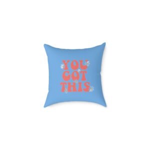 Positivity Self Help Square Poly Canvas Pillow
