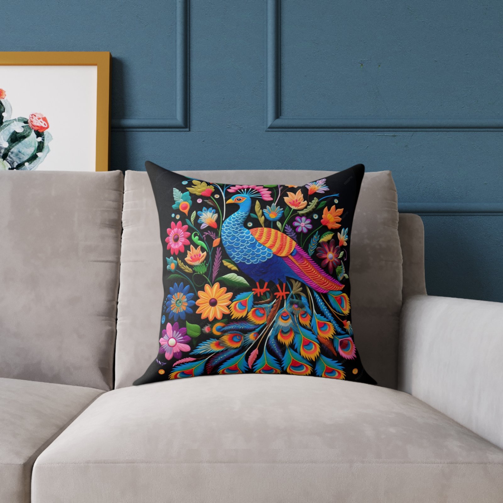 Mexico Square Poly Canvas Pillow - Image 7