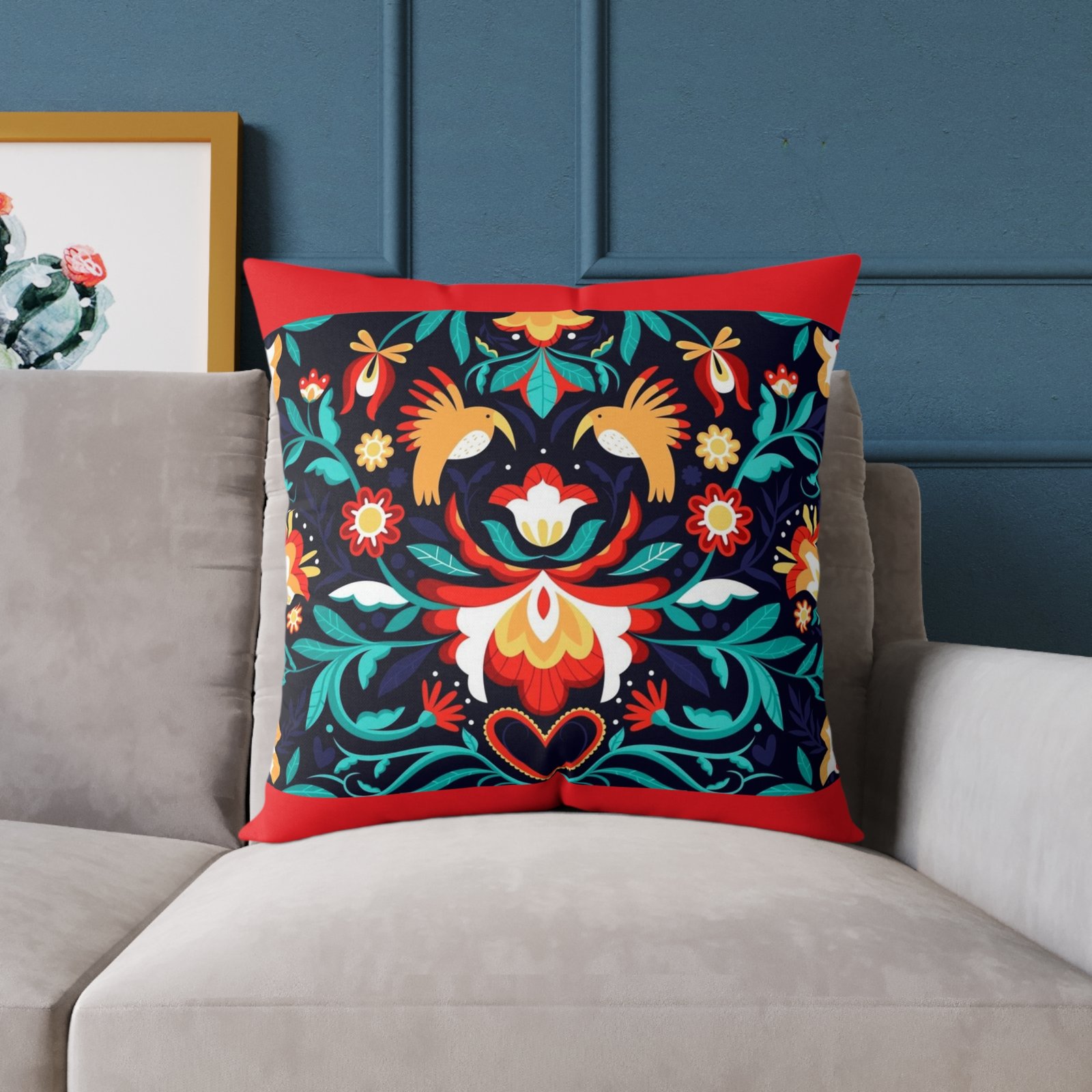 Mexico Square Poly Canvas Pillow - Image 15