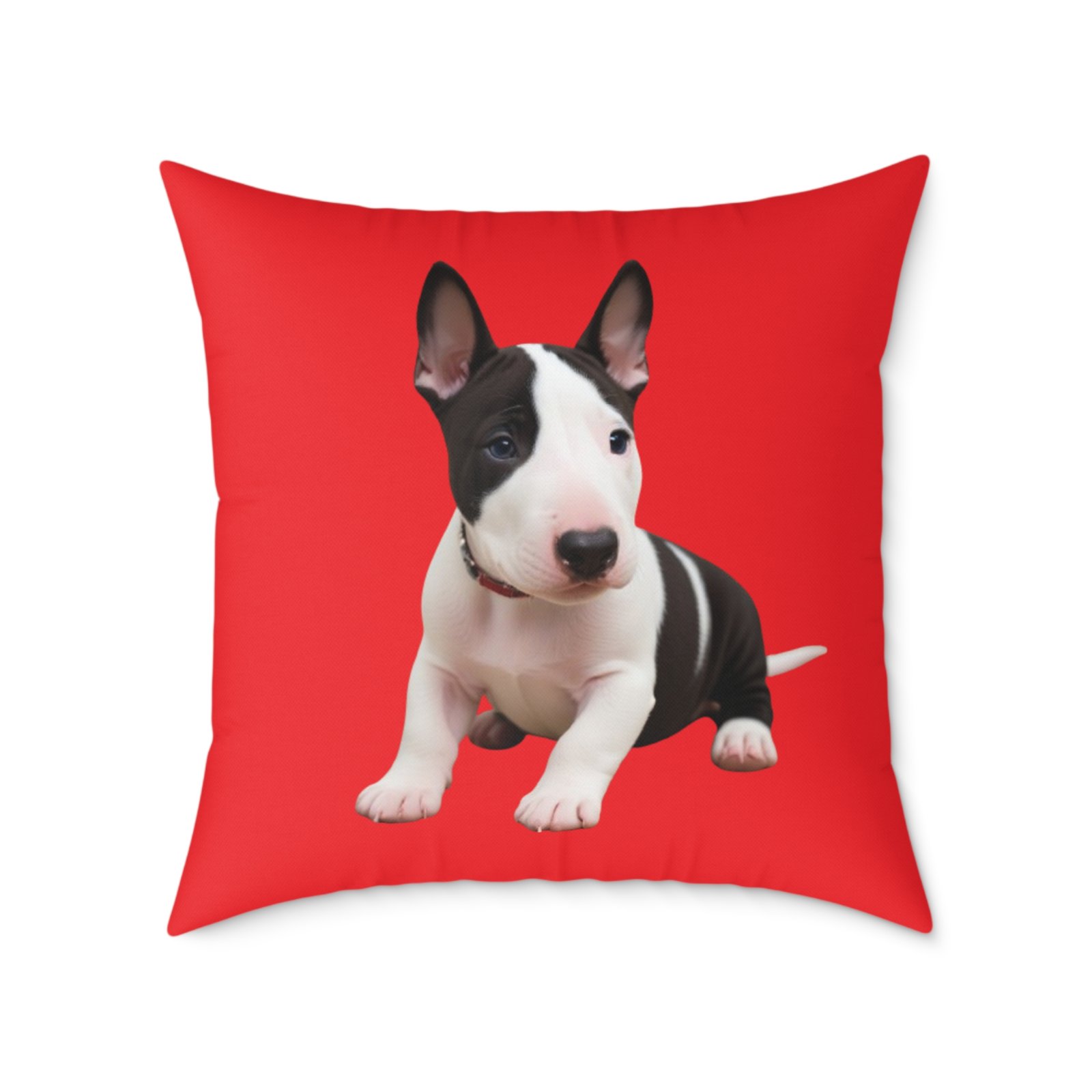 English Bull Terrier Square Poly Canvas Pillow - Image 17