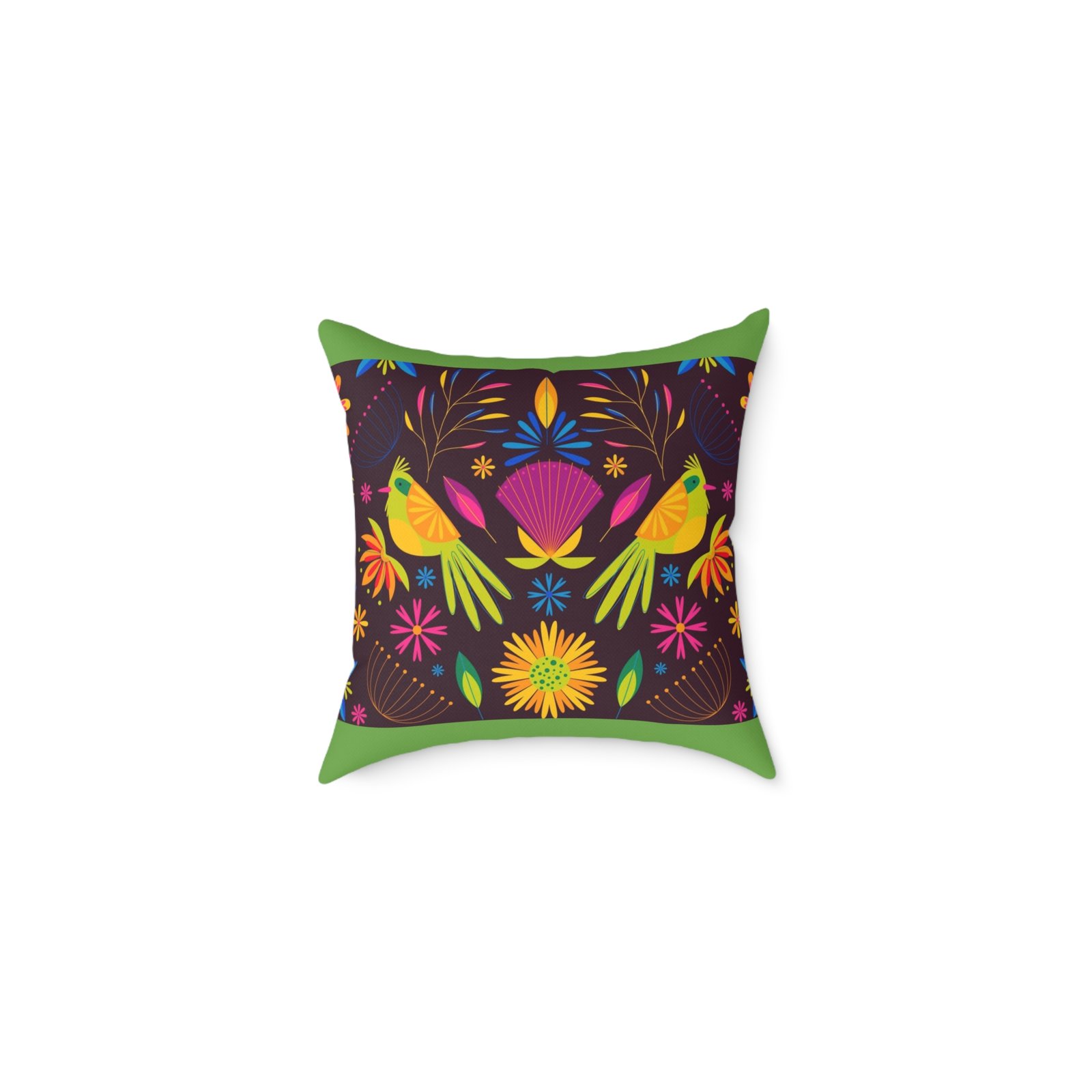Mexico Square Poly Canvas Pillow