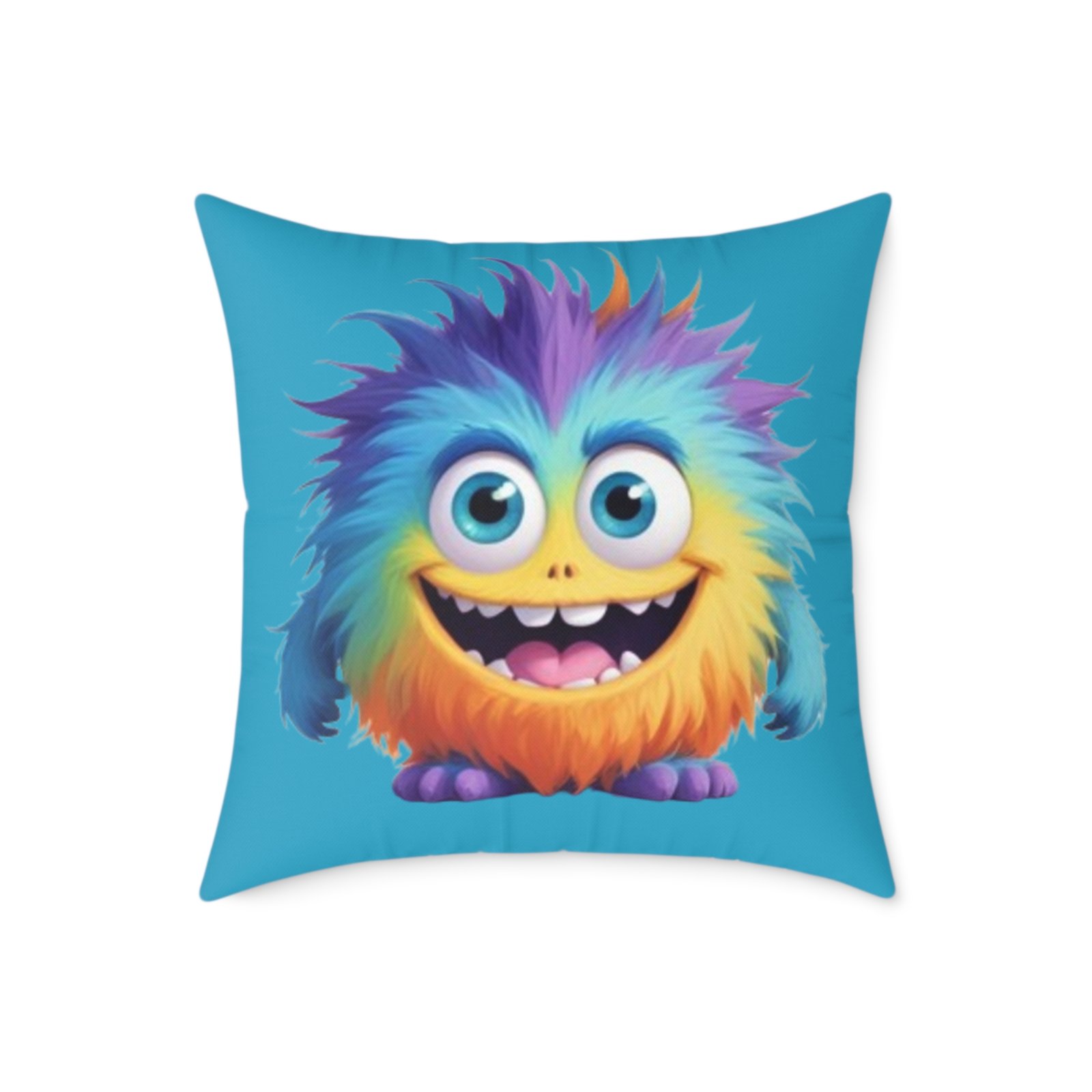 Funny Monster Square Poly Canvas Pillow - Image 13