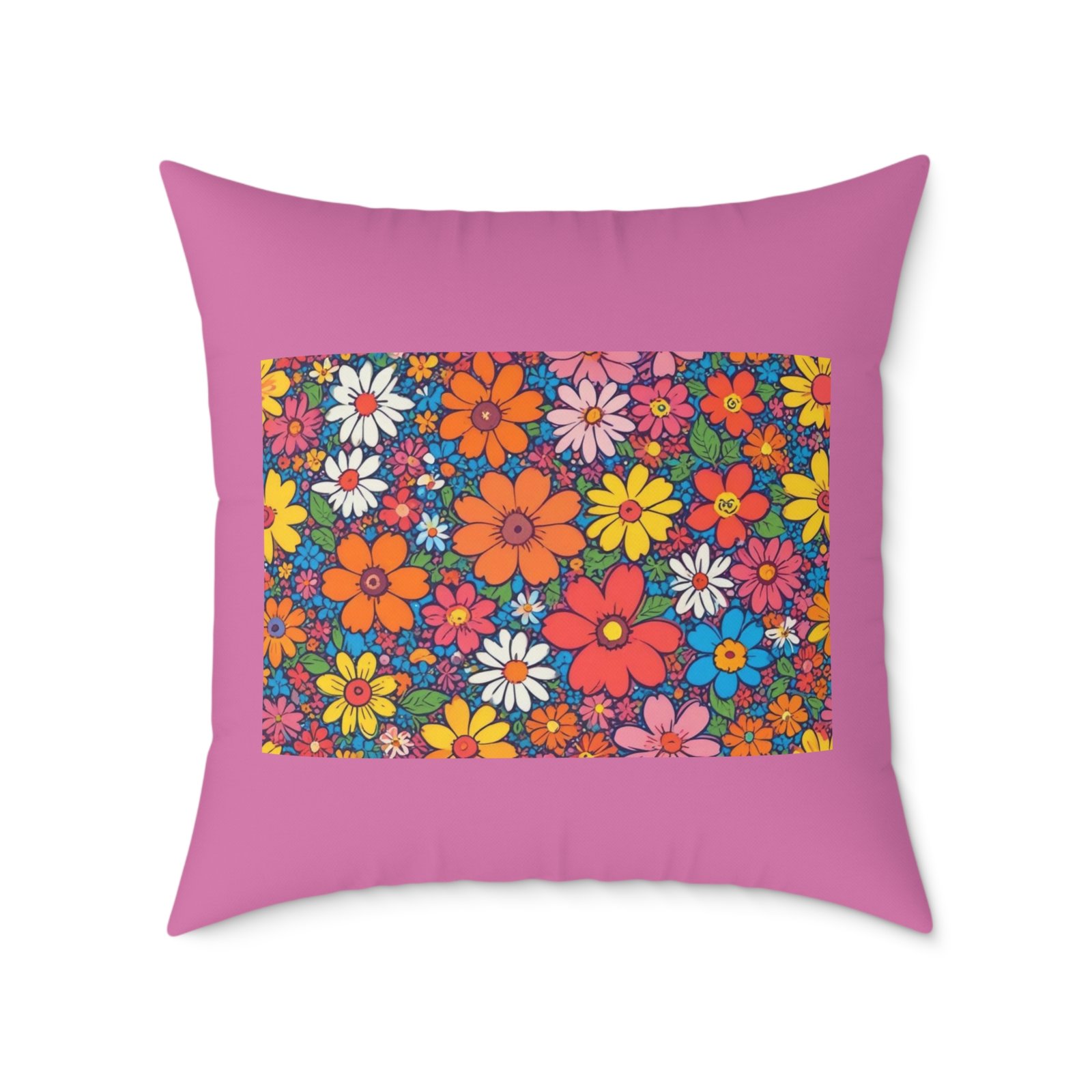 Psychadelic Square Poly Canvas Pillow - Image 17