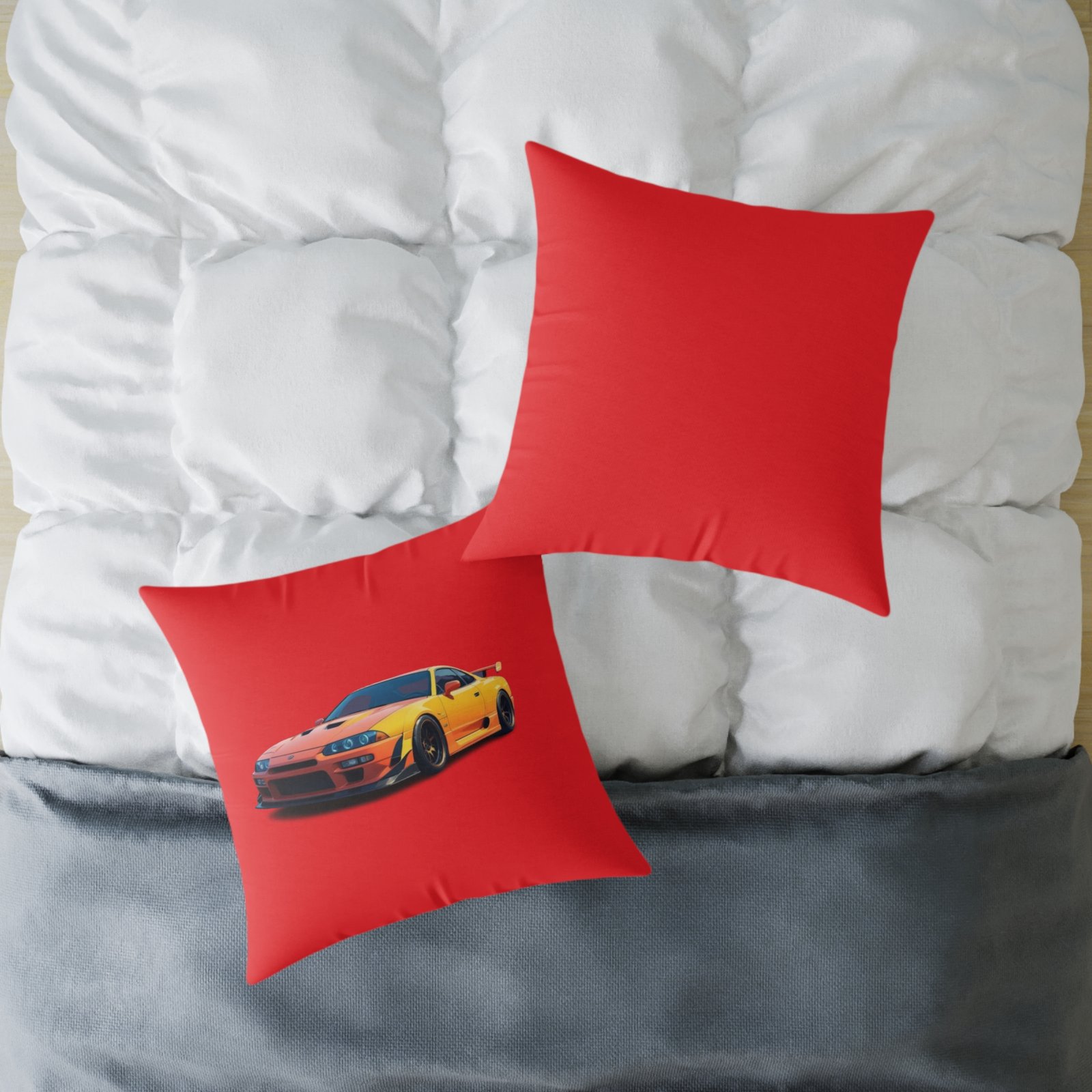 Fast Car Design Square Poly Canvas Pillow - Image 16
