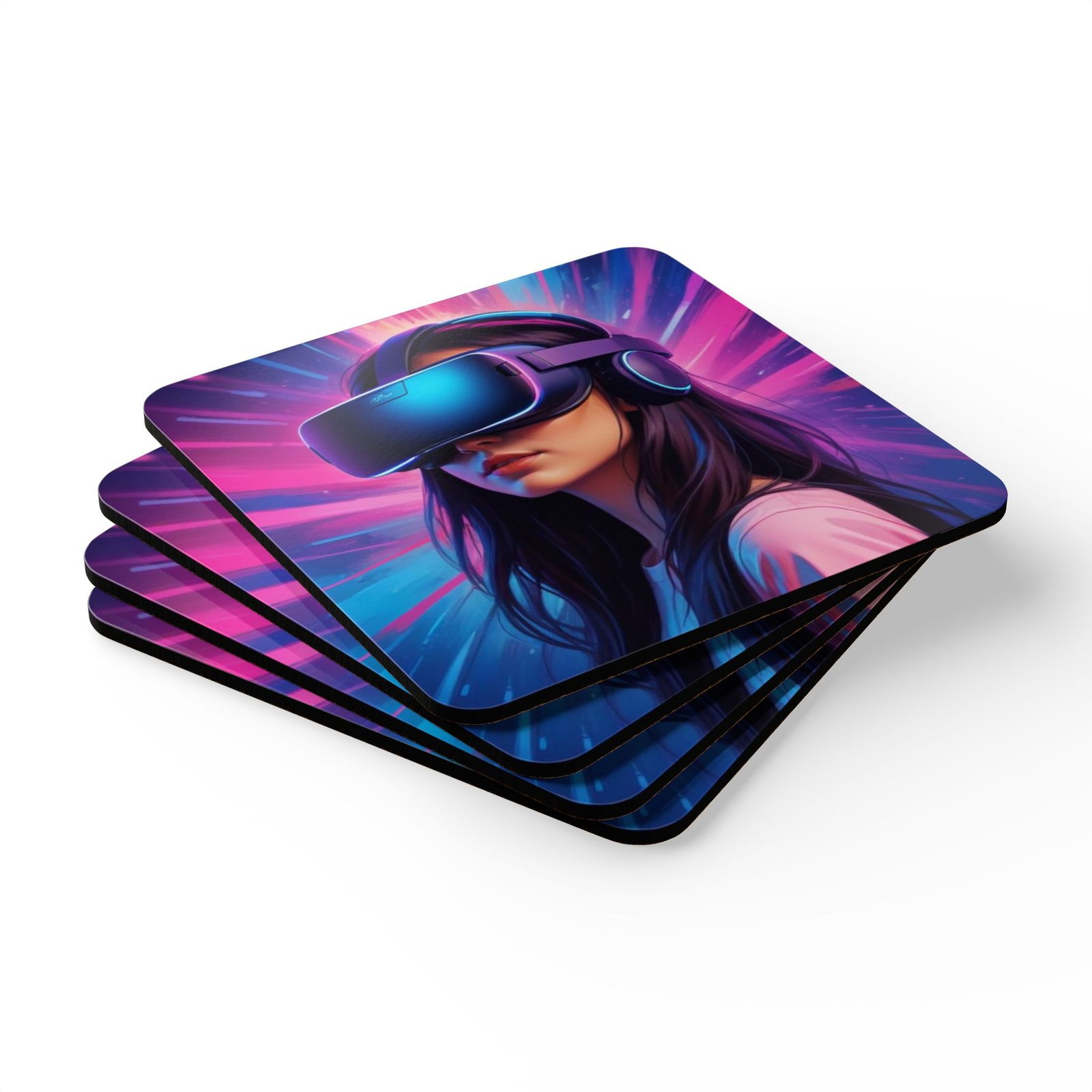 Gaming Corkwood Coaster Set - Image 3