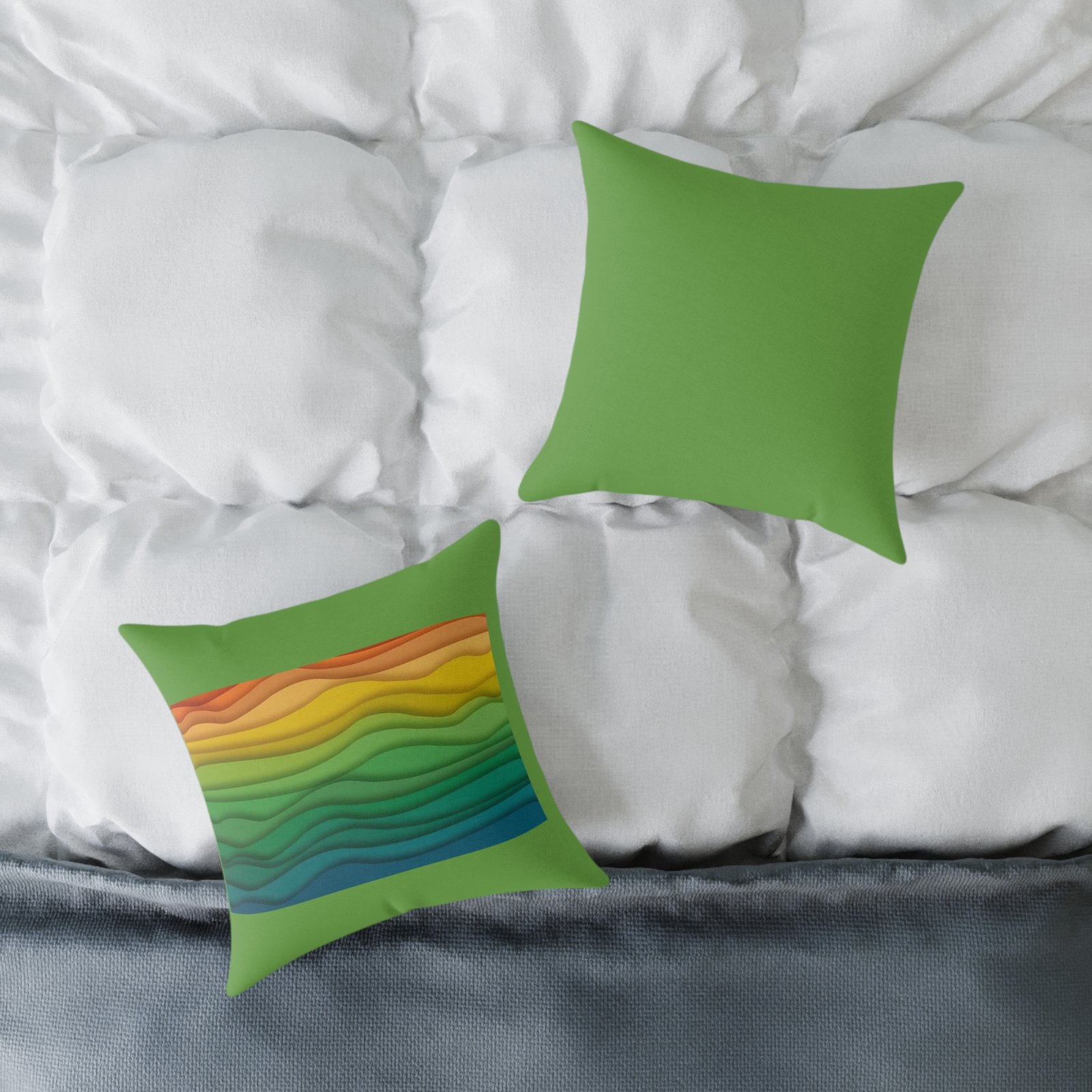 Colours Poly Canvas Pillow - Image 4