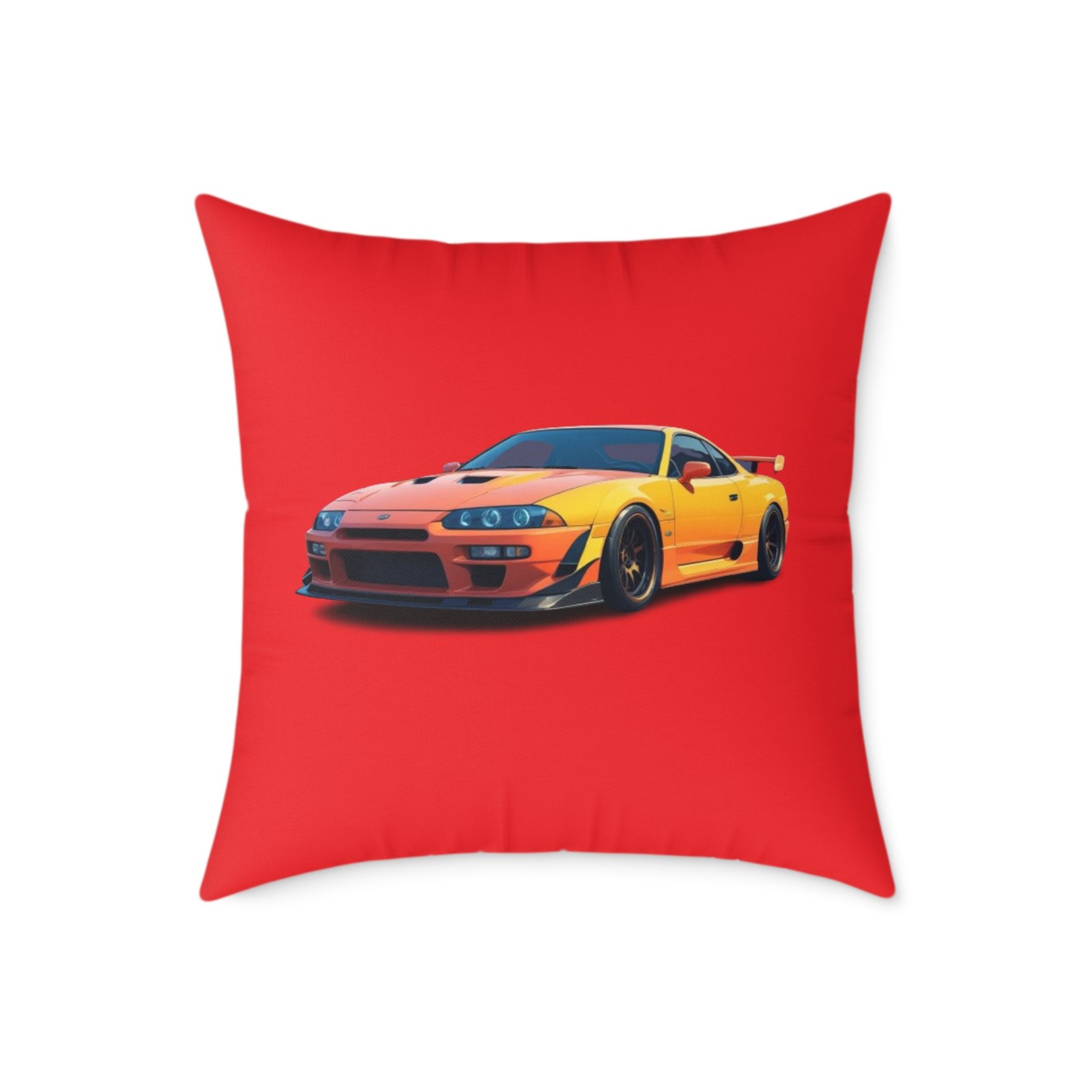 Fast Car Design Square Poly Canvas Pillow - Image 13