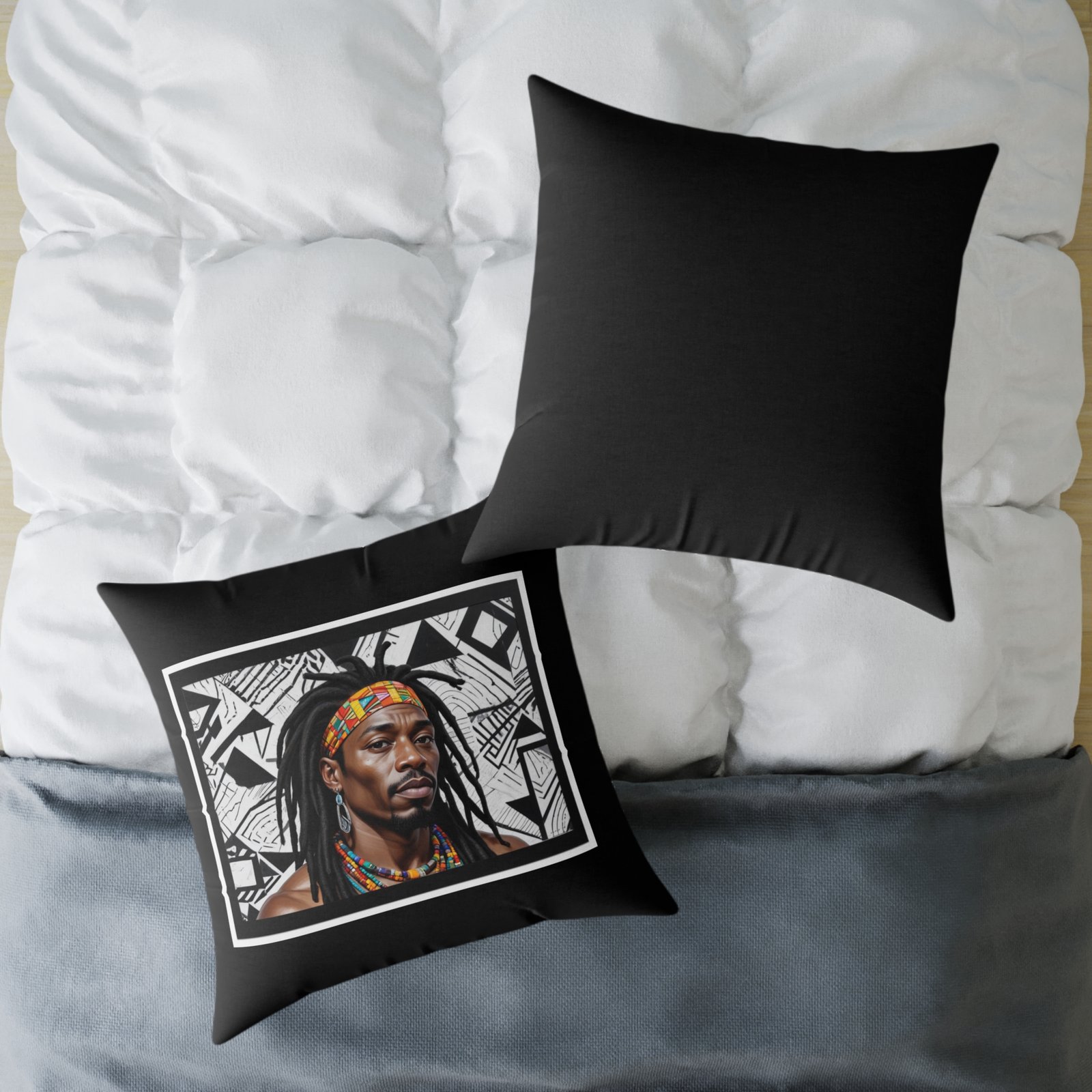 Copy of Rastafarian Square Poly Canvas Pillow - Image 20