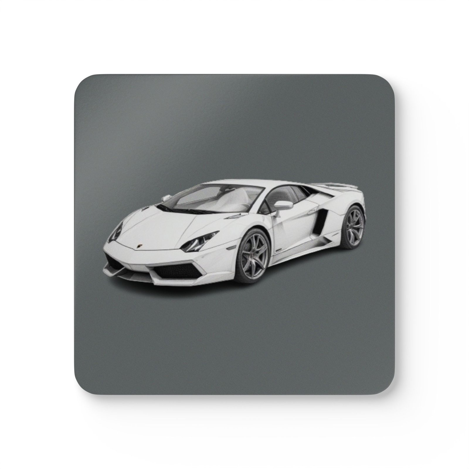 Lamborghini Corkwood Coaster Set