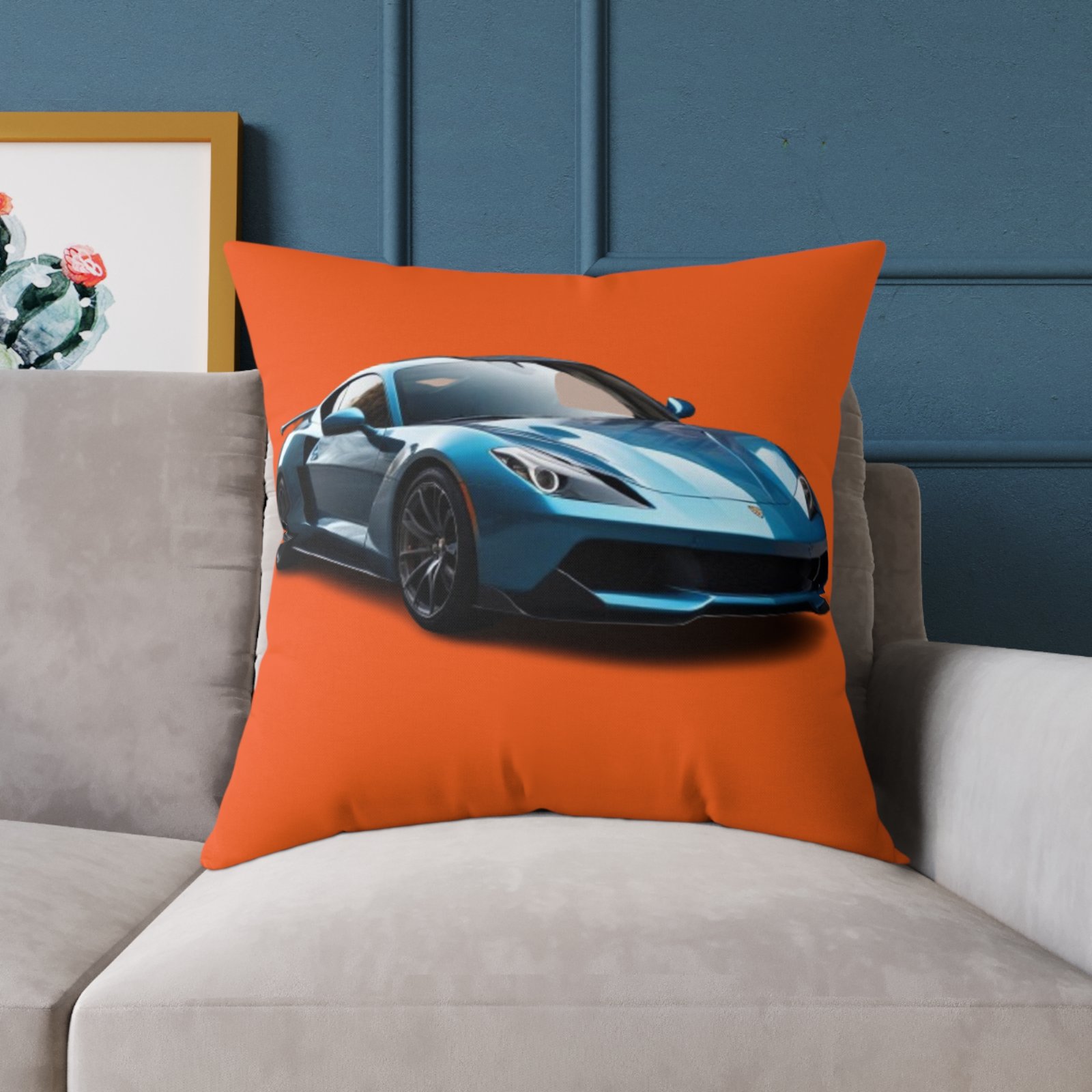 Fast Car Square Poly Canvas Pillow - Image 19