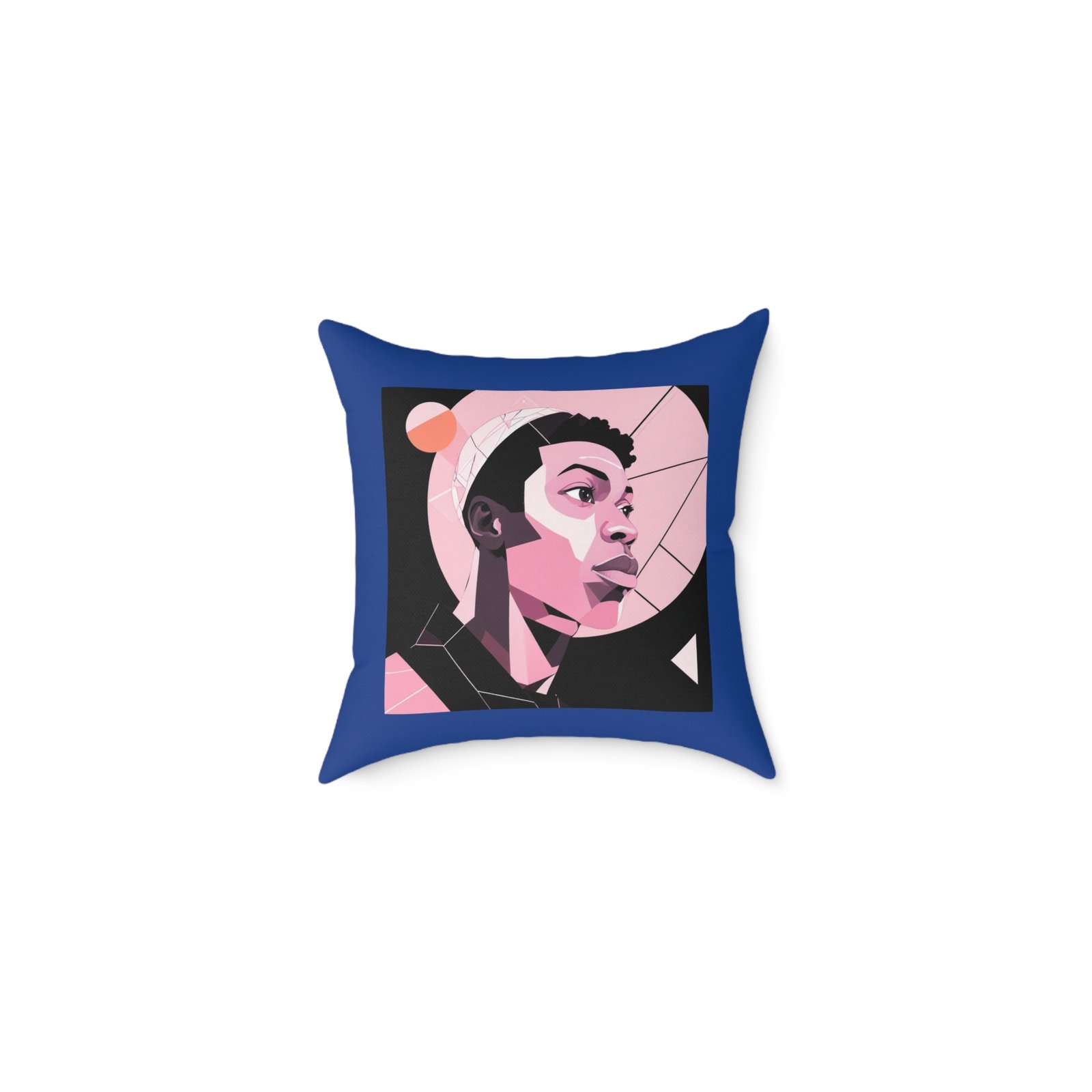 Abstract Square Poly Canvas Pillow