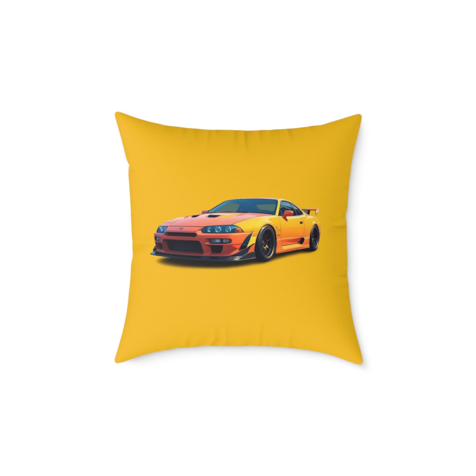 Fast Car Design Square Poly Canvas Pillow - Image 9
