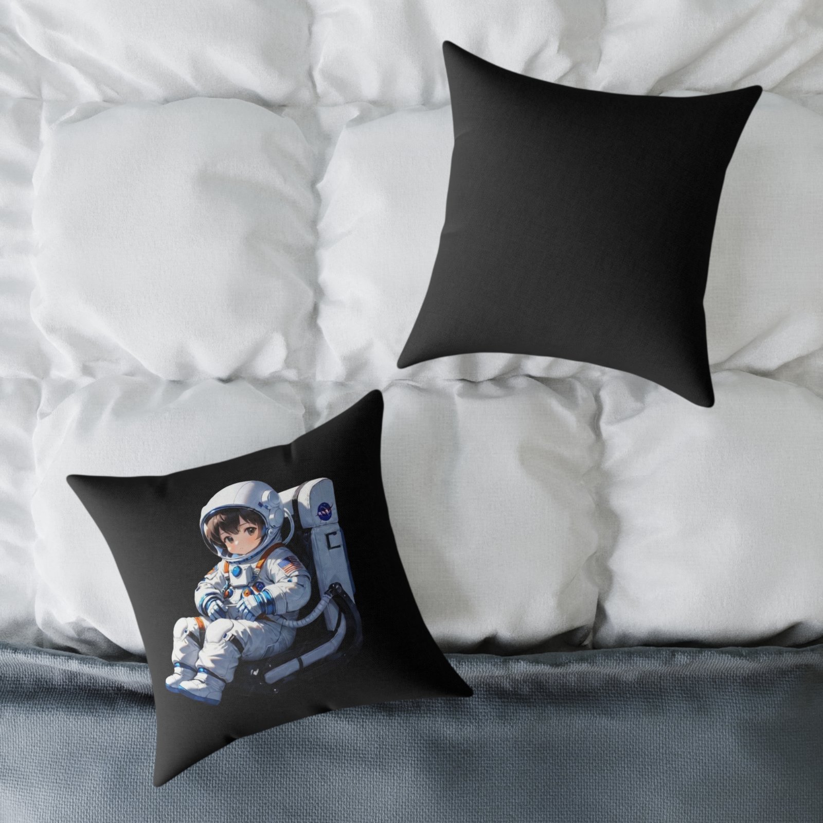 Astronaut Square Poly Canvas Pillow - Image 8