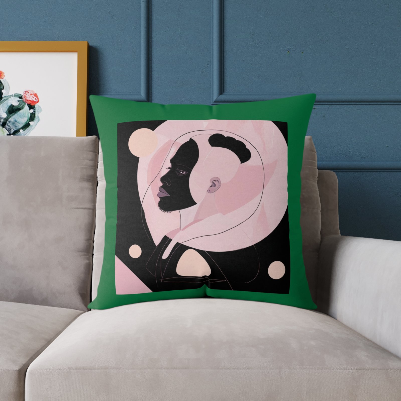 Abstract Square Poly Canvas Pillow - Image 15