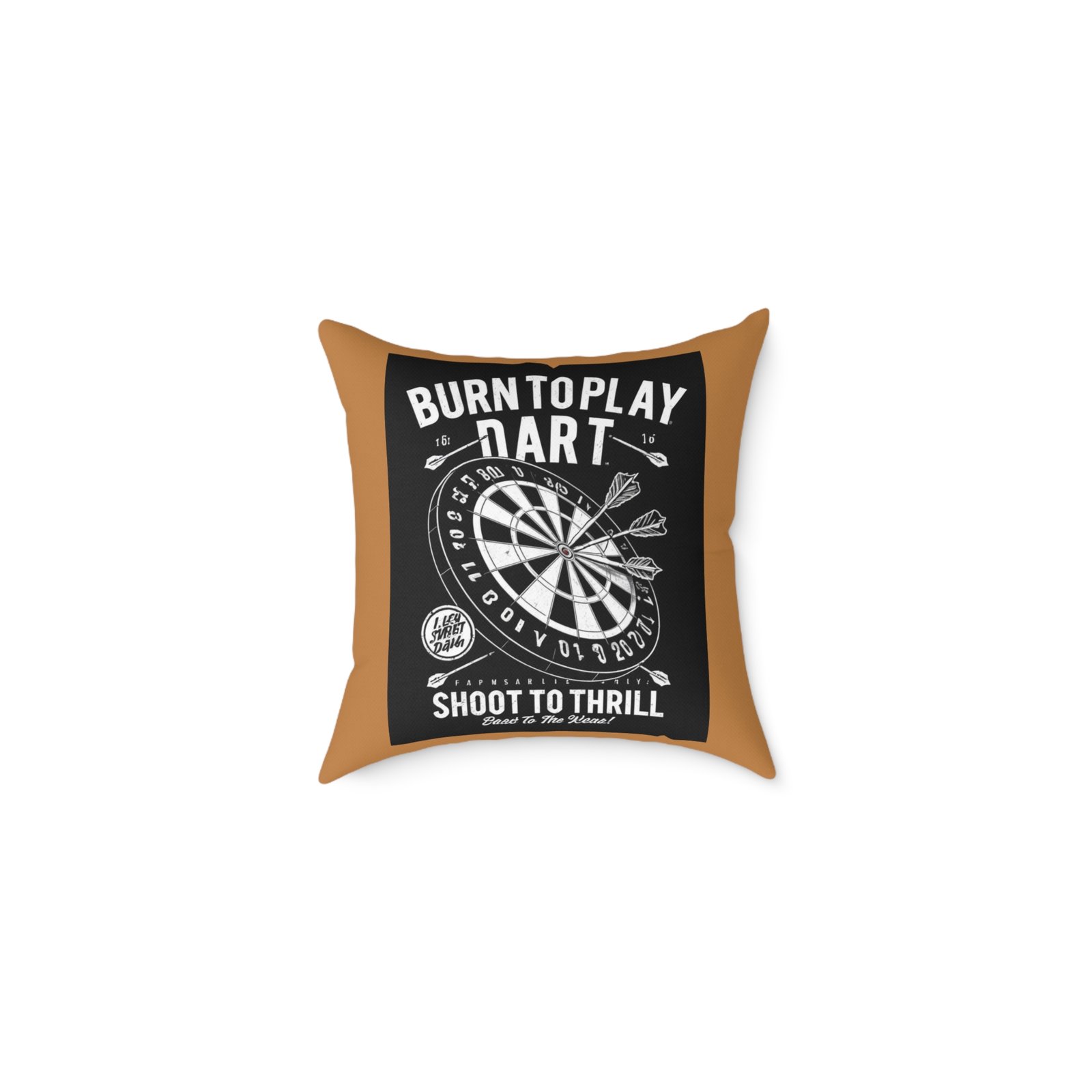 Darts Design Square Poly Canvas Pillow
