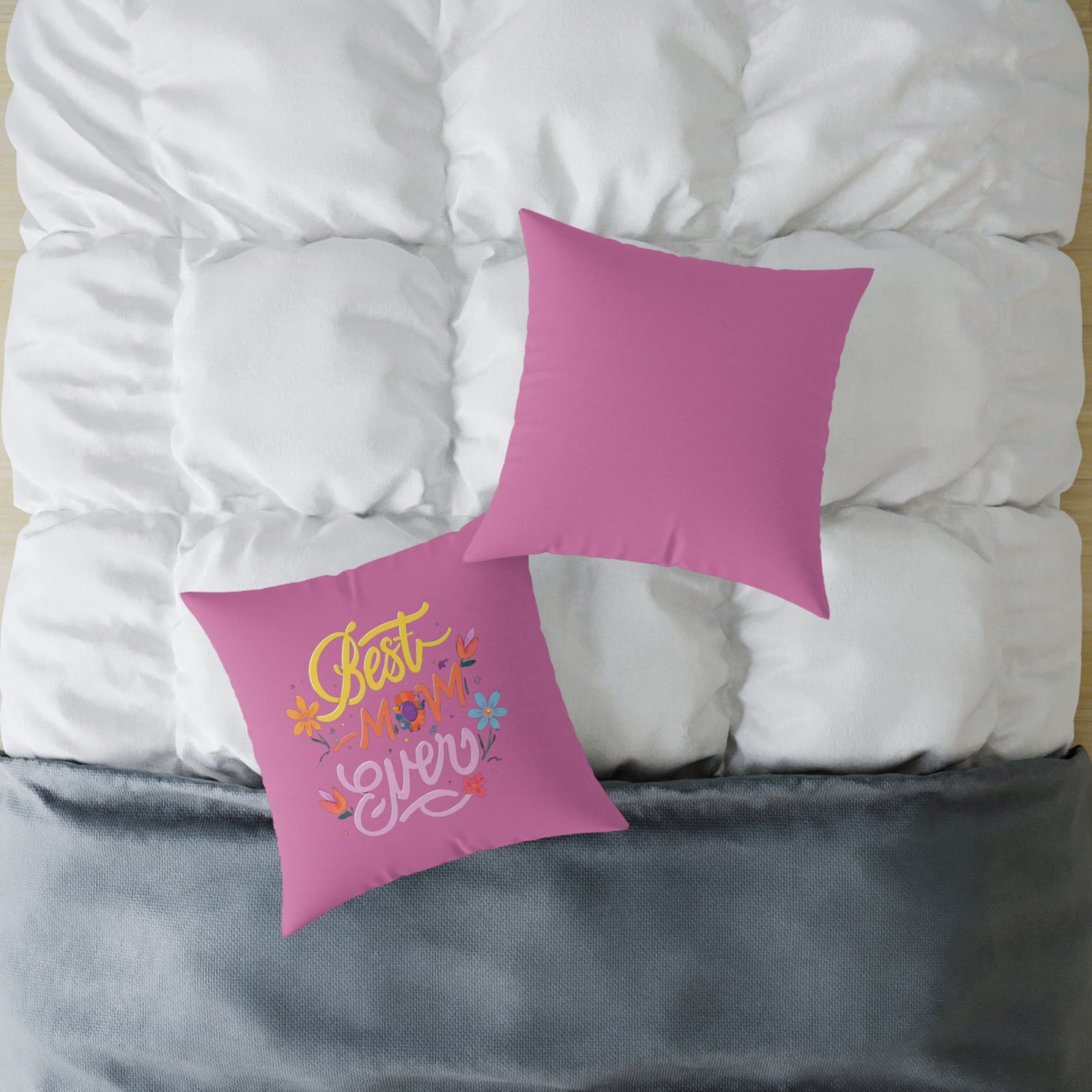 Best Mum Square Poly Canvas Pillow - Image 12