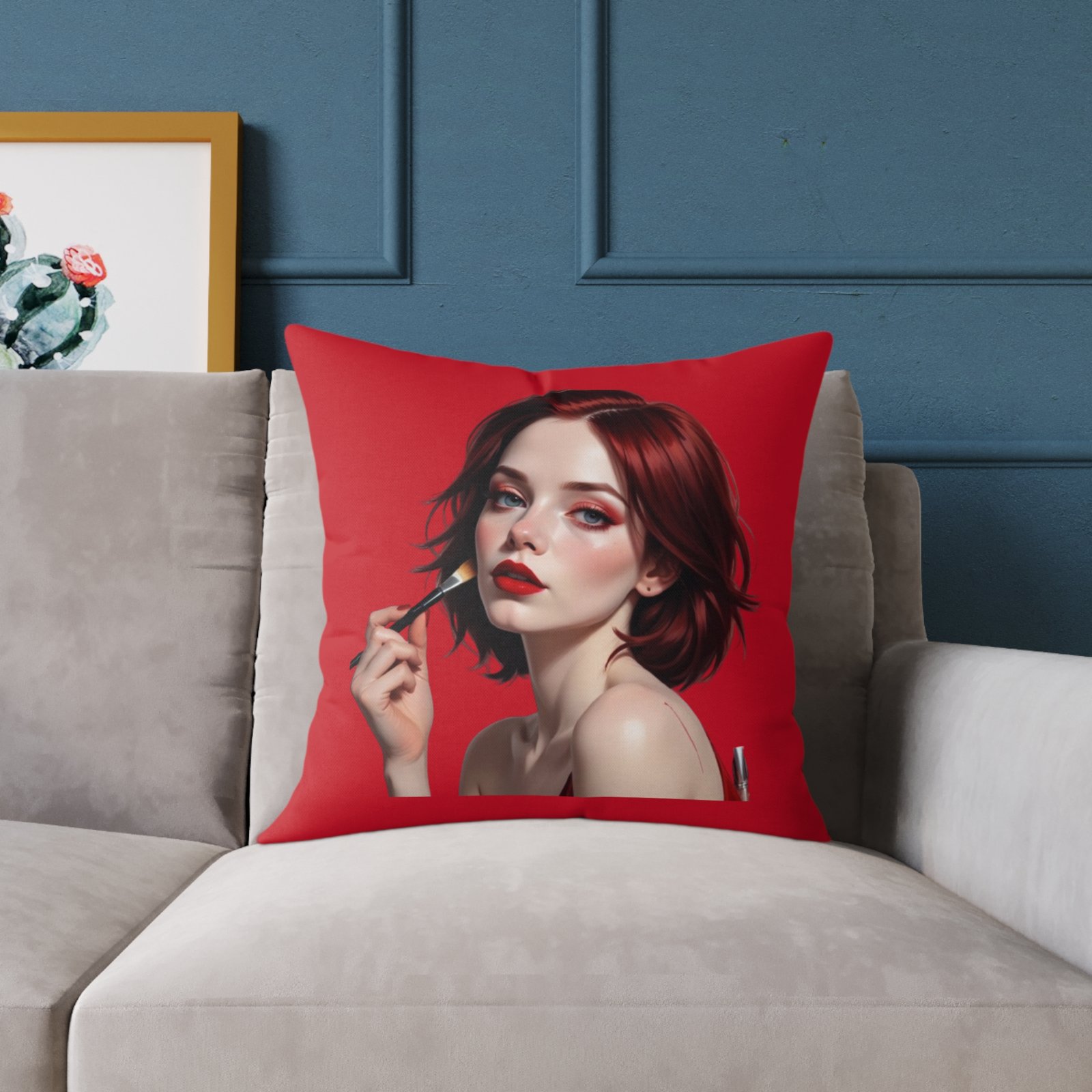 Oh Really Square Poly Canvas Pillow - Image 11