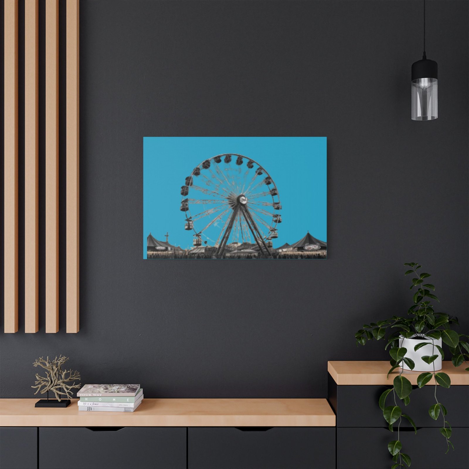 Fairground Fun Satin Canvas, Stretched - Image 16