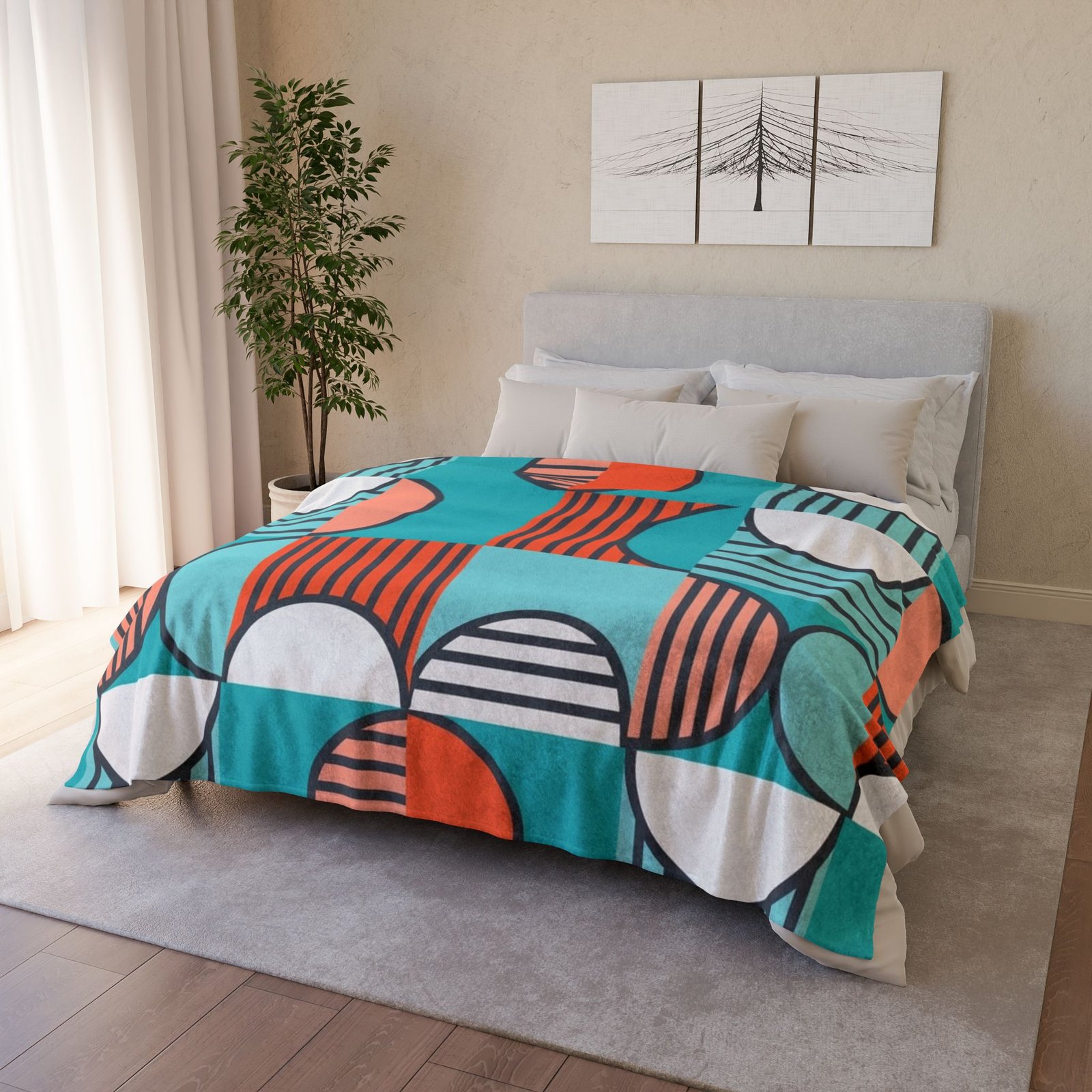 60s patterns Soft Polyester Blanket - Image 12