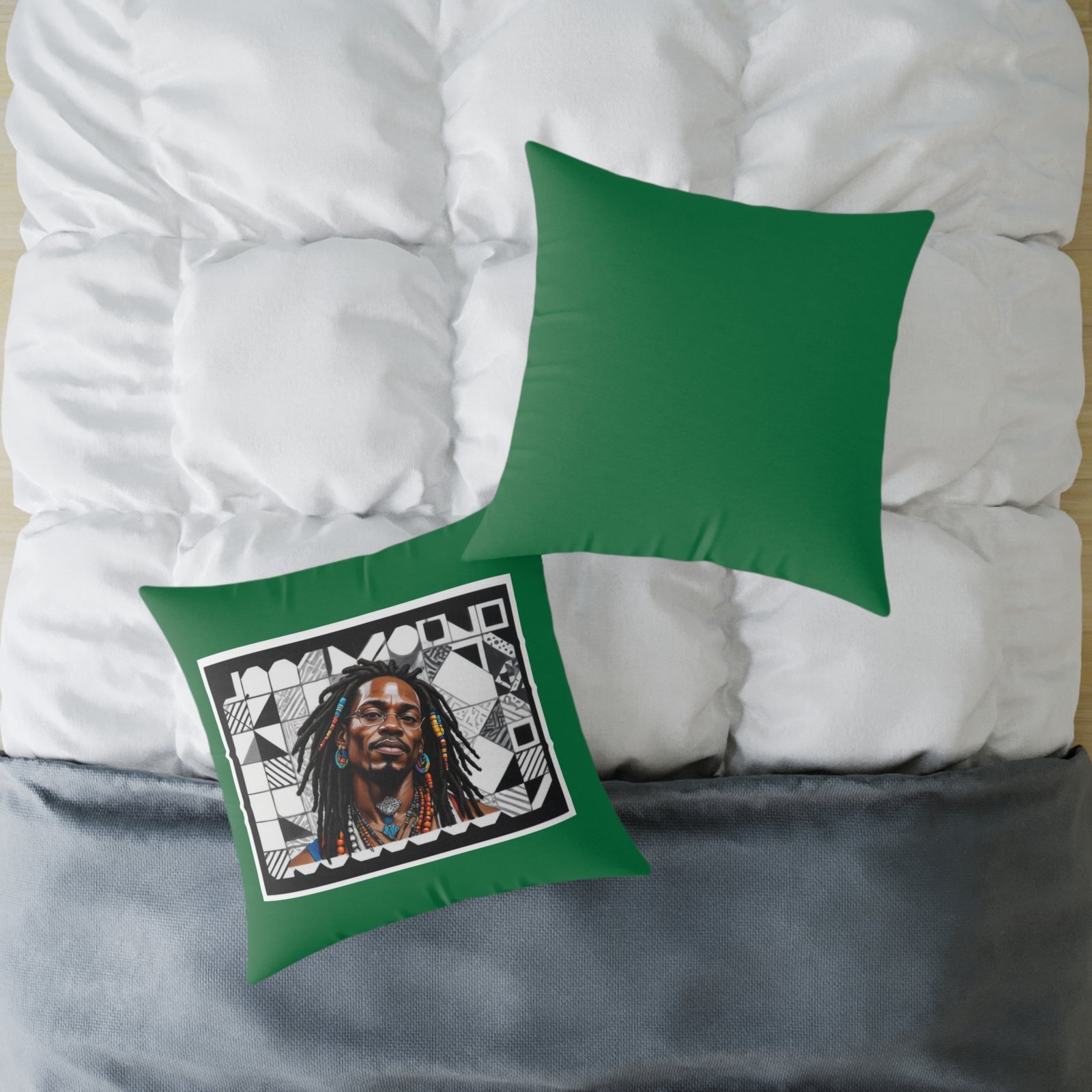 Rastafarian Square Poly Canvas Pillow - Image 16